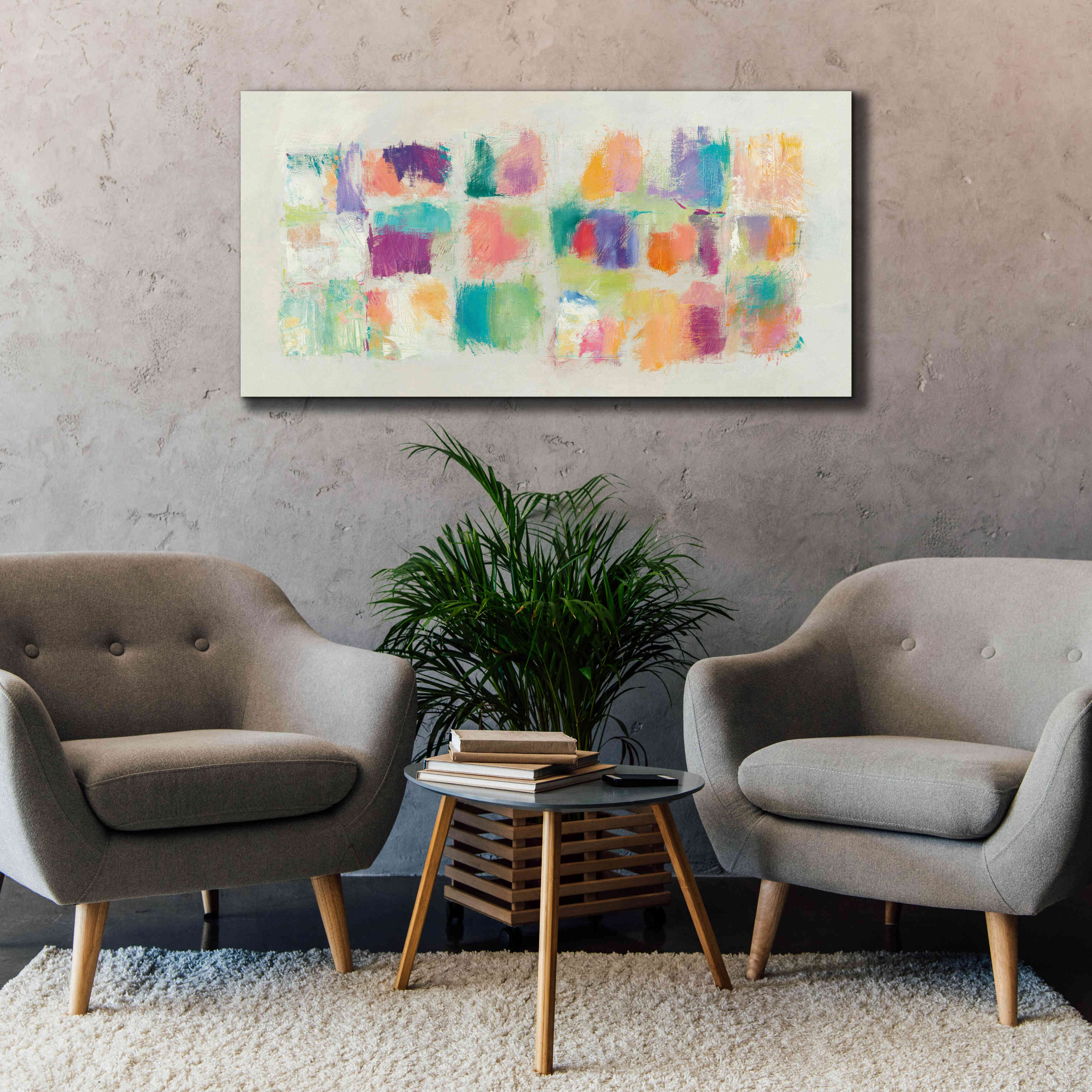 'Popsicles Horizontal' by Mike Schick, Giclee Canvas Wall Art,60x30