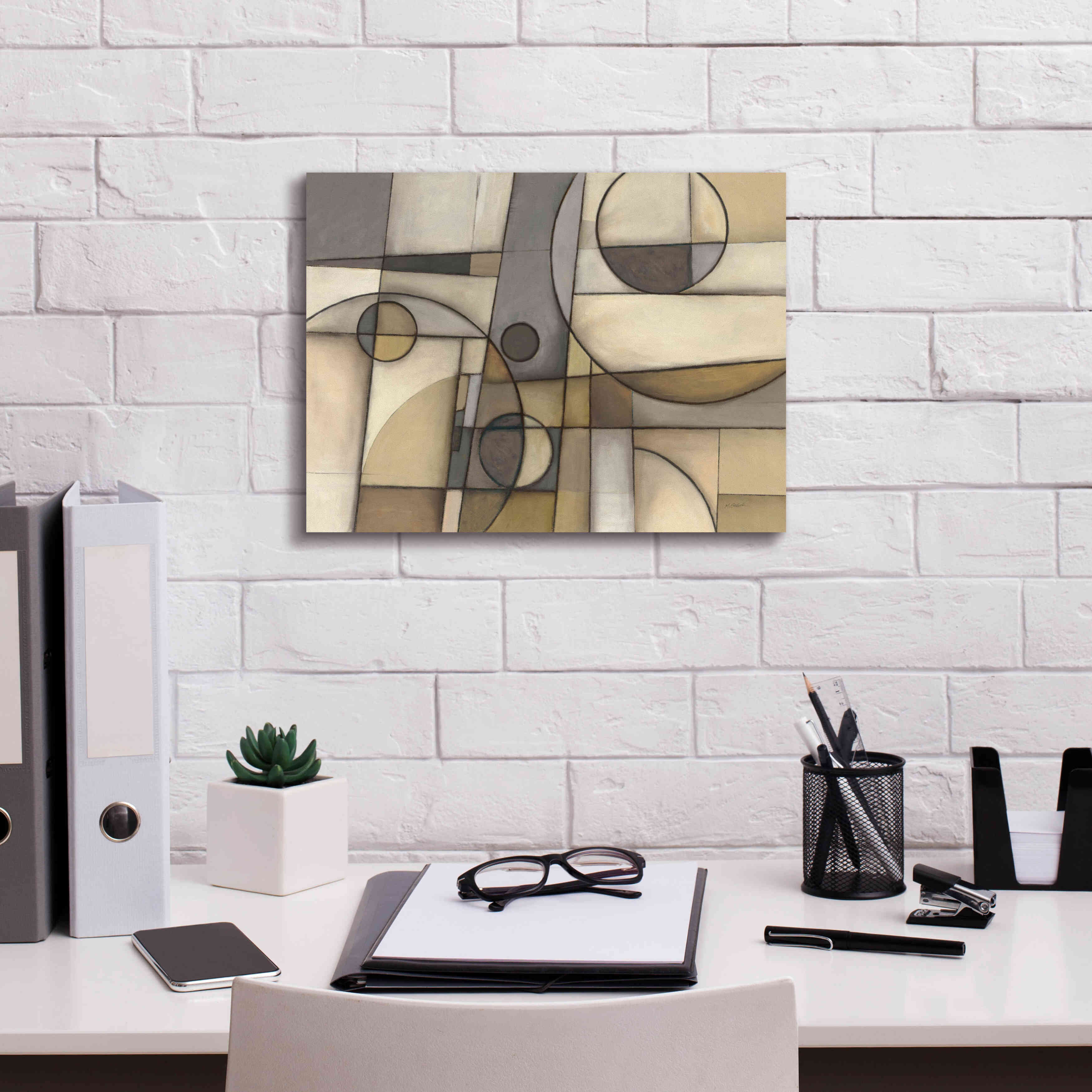 'Mythology Neutral' by Mike Schick, Giclee Canvas Wall Art,16x12