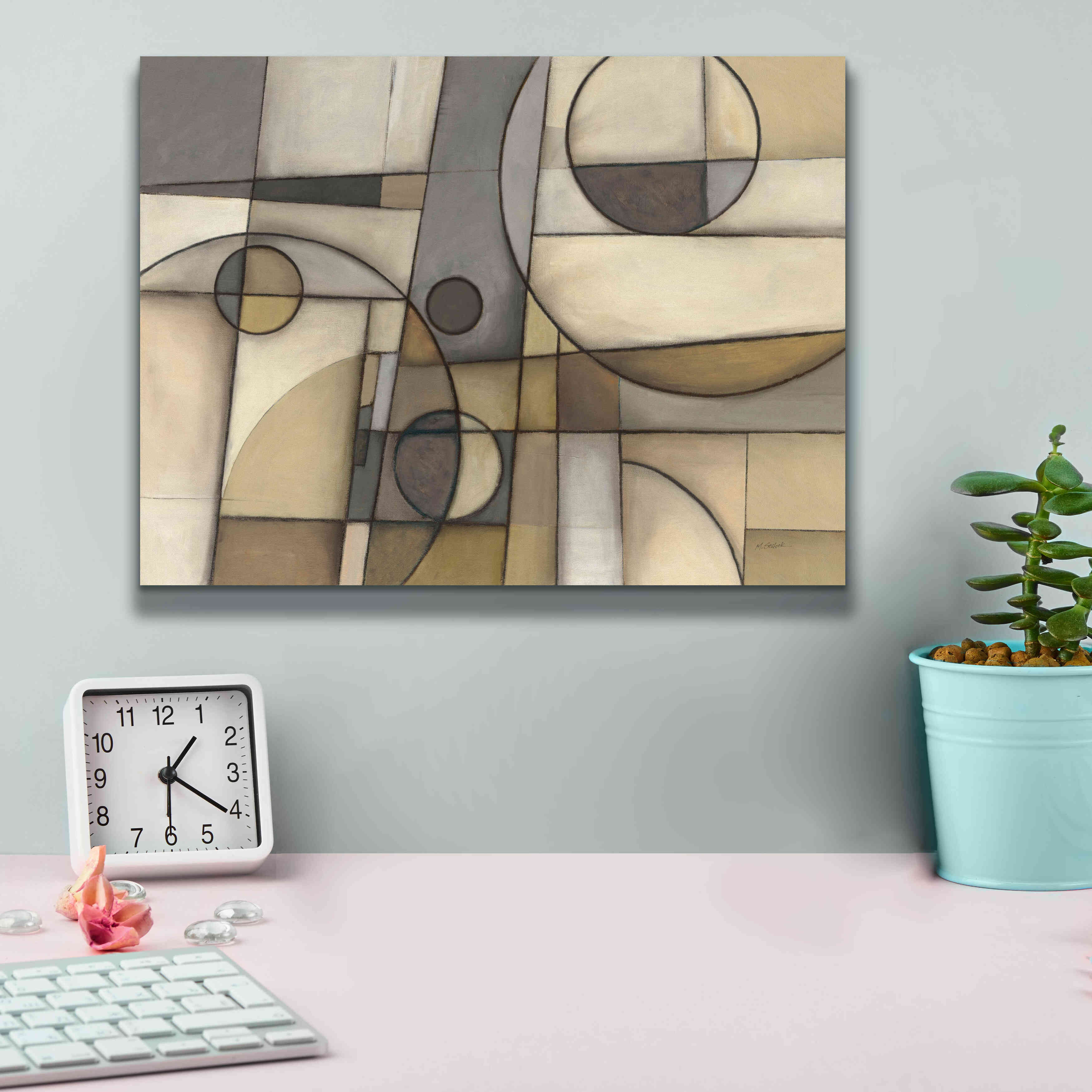 'Mythology Neutral' by Mike Schick, Giclee Canvas Wall Art,16x12