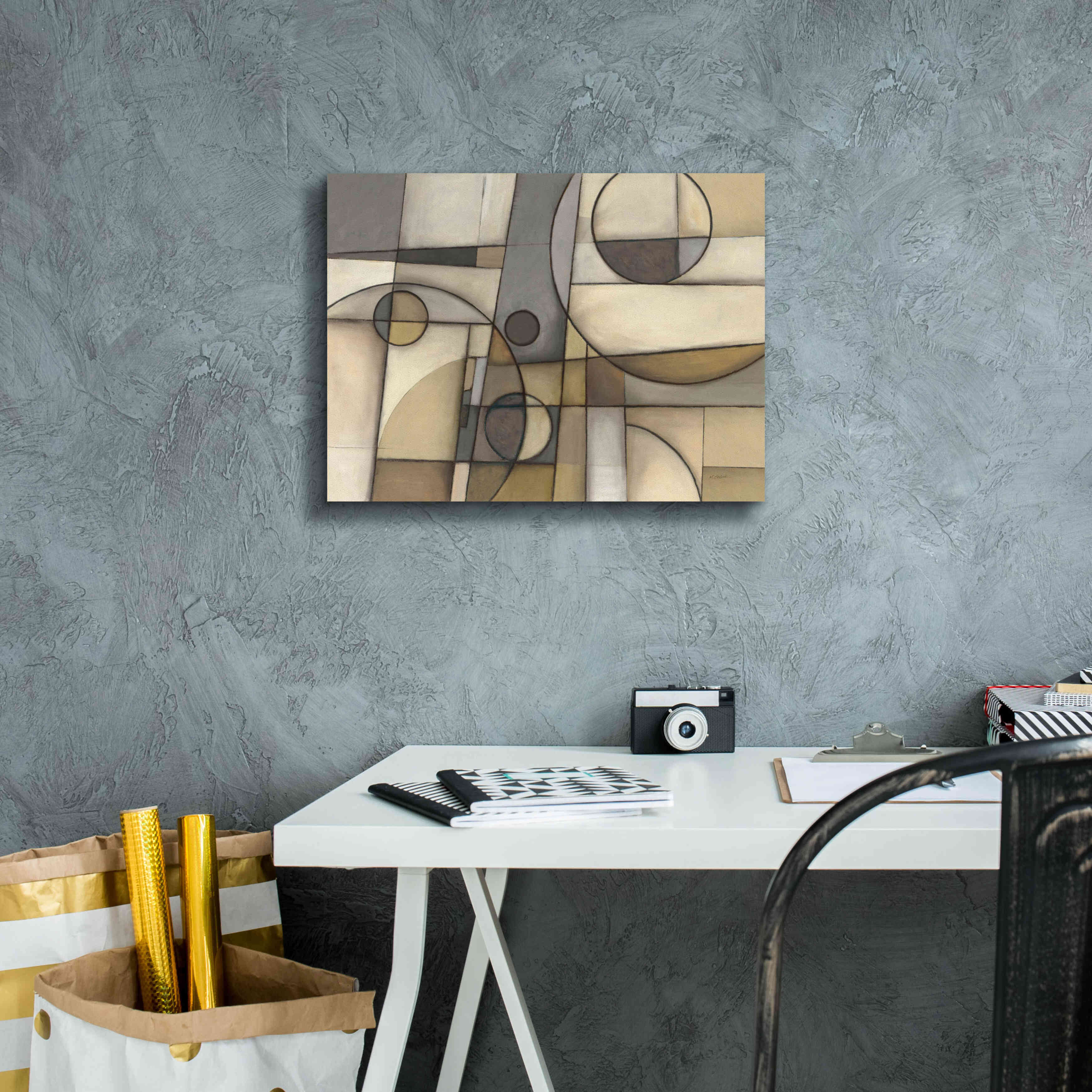 'Mythology Neutral' by Mike Schick, Giclee Canvas Wall Art,16x12