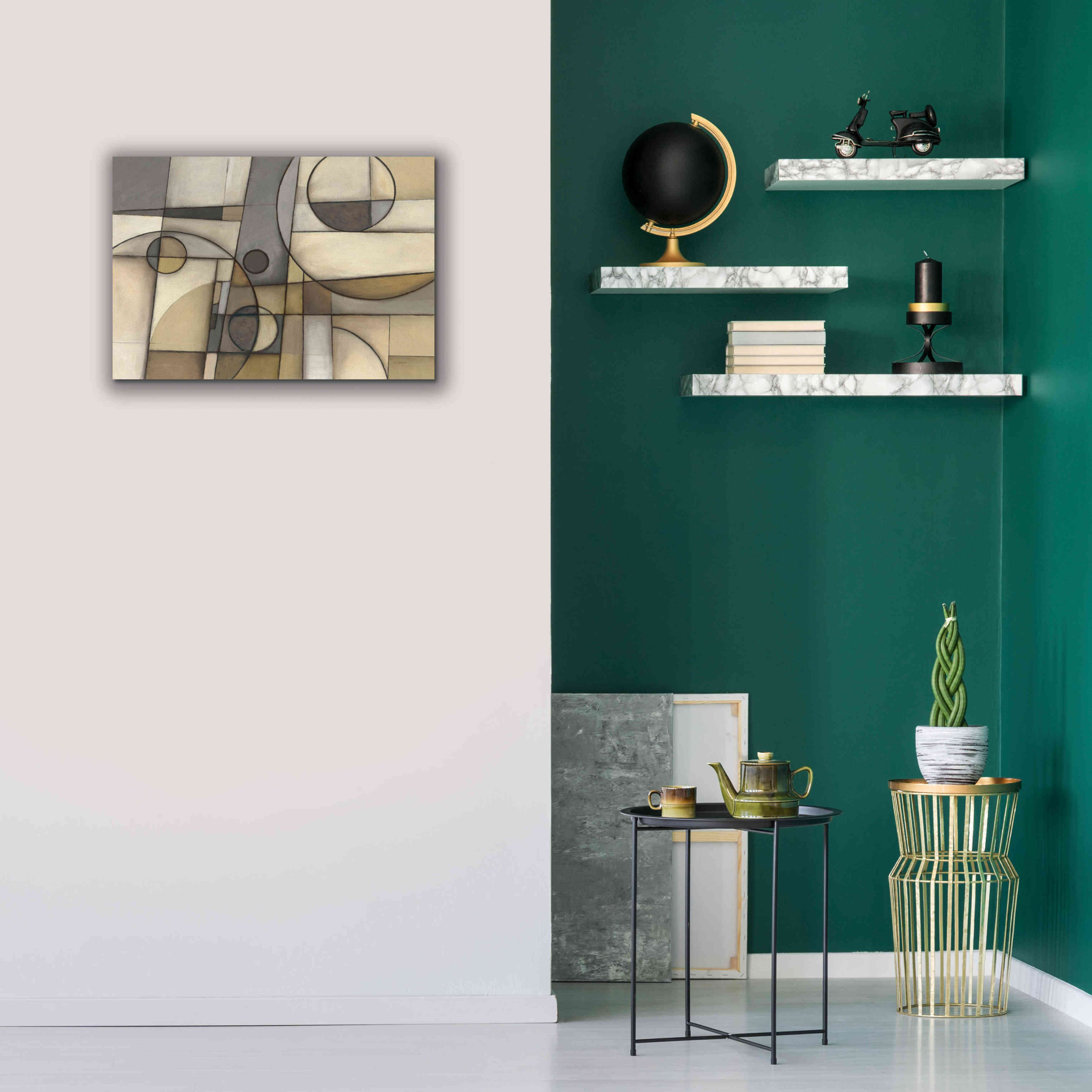 'Mythology Neutral' by Mike Schick, Giclee Canvas Wall Art,26x18