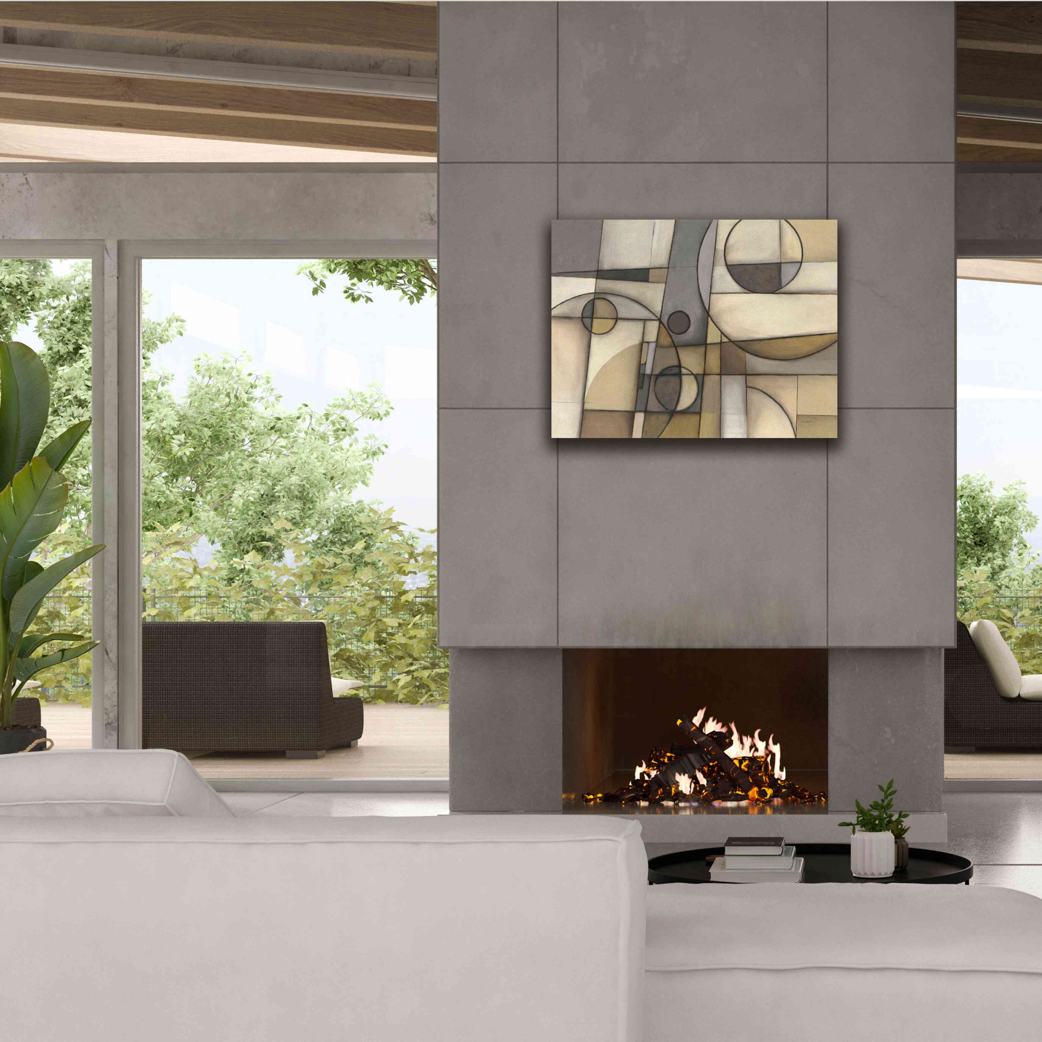 'Mythology Neutral' by Mike Schick, Giclee Canvas Wall Art,34x26