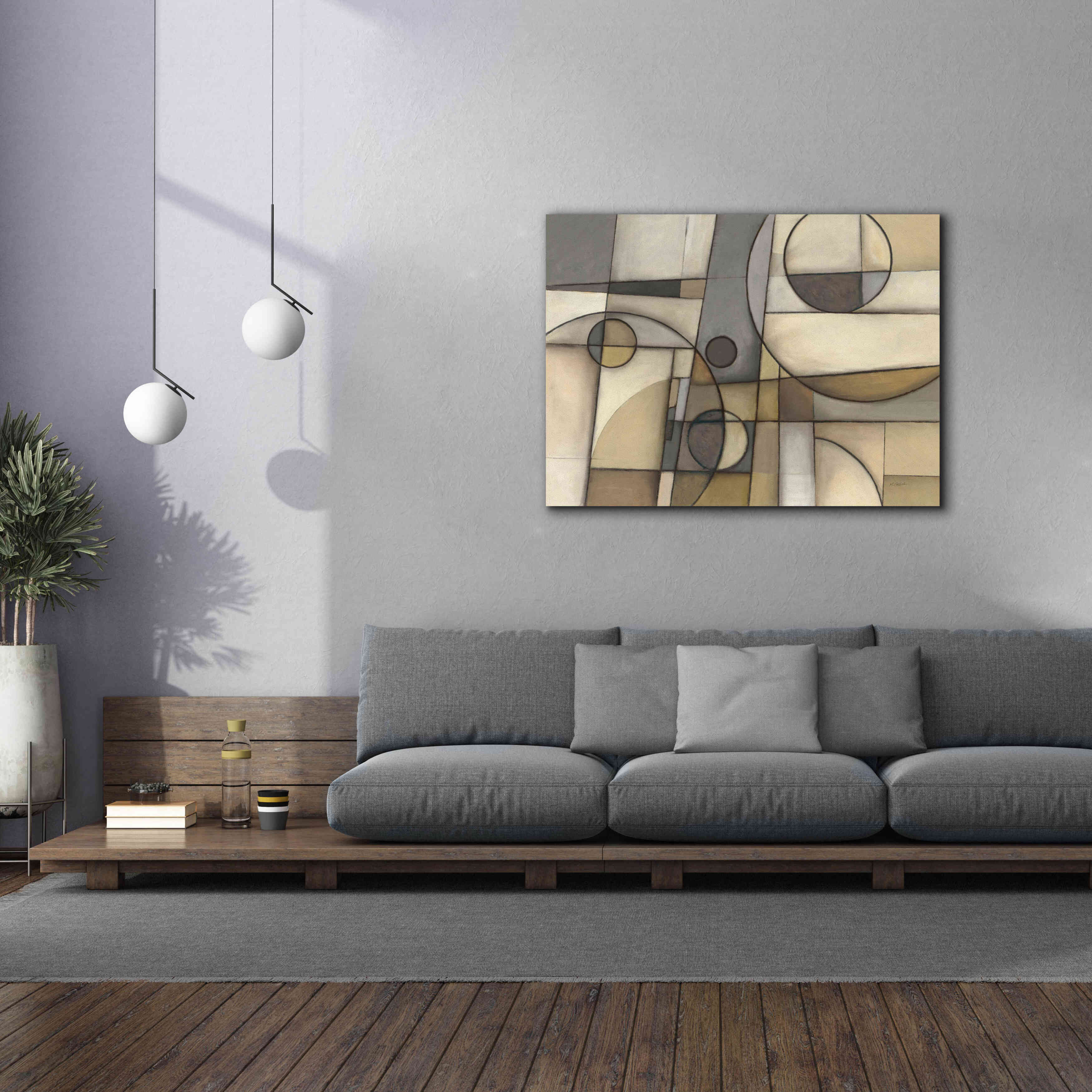 'Mythology Neutral' by Mike Schick, Giclee Canvas Wall Art,54x40