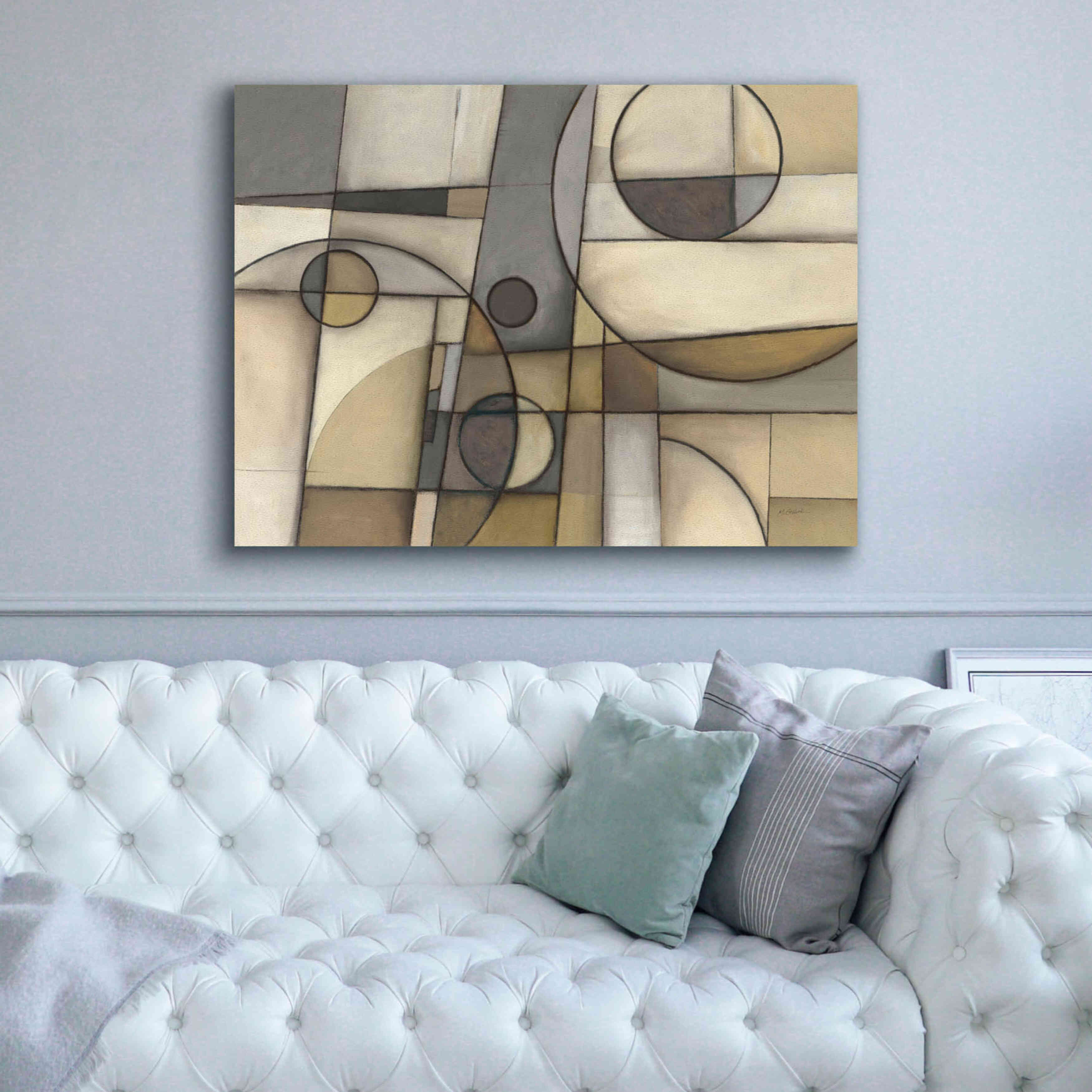 'Mythology Neutral' by Mike Schick, Giclee Canvas Wall Art,54x40