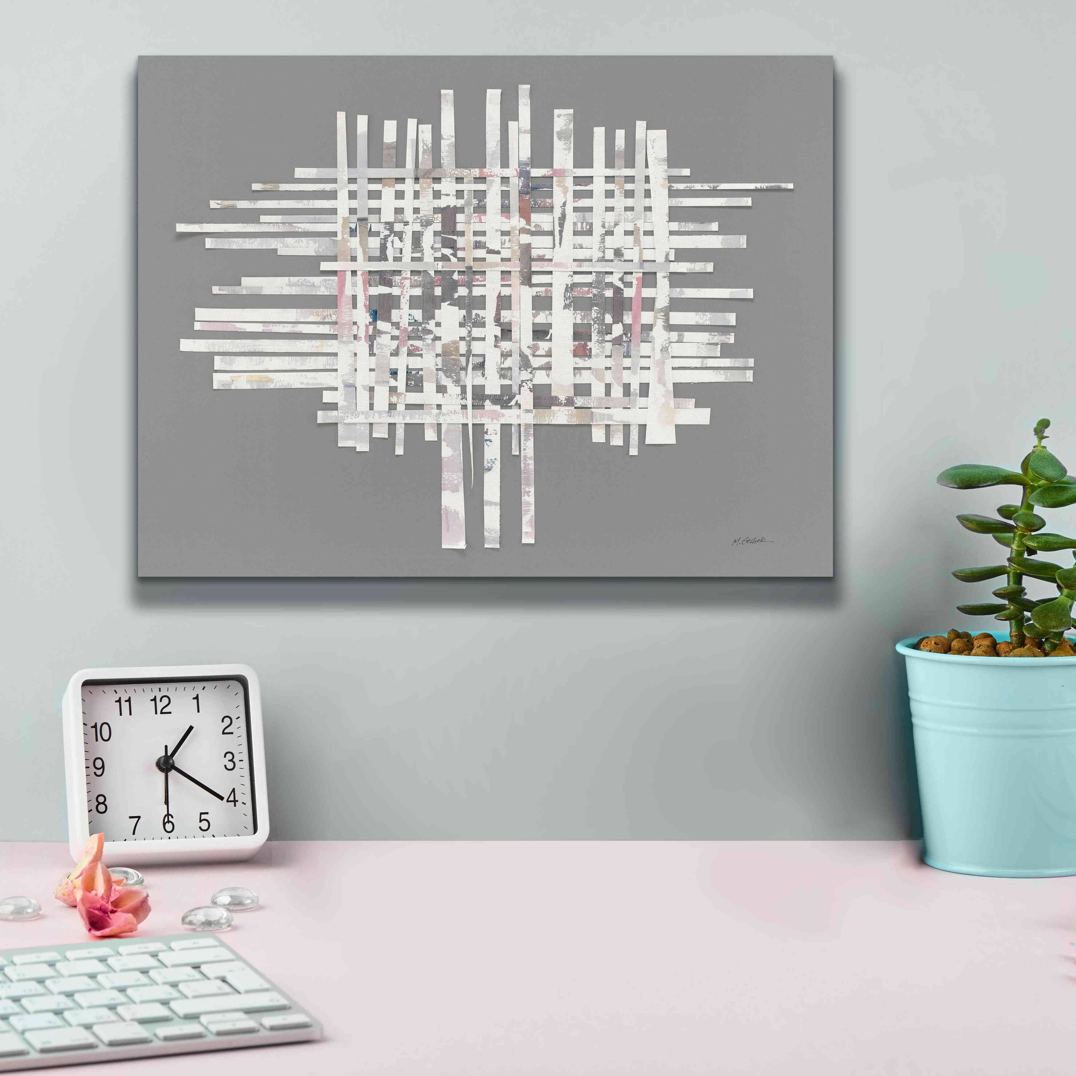 'The Color Of Moonlight On Gray' by Mike Schick, Giclee Canvas Wall Art,16x12