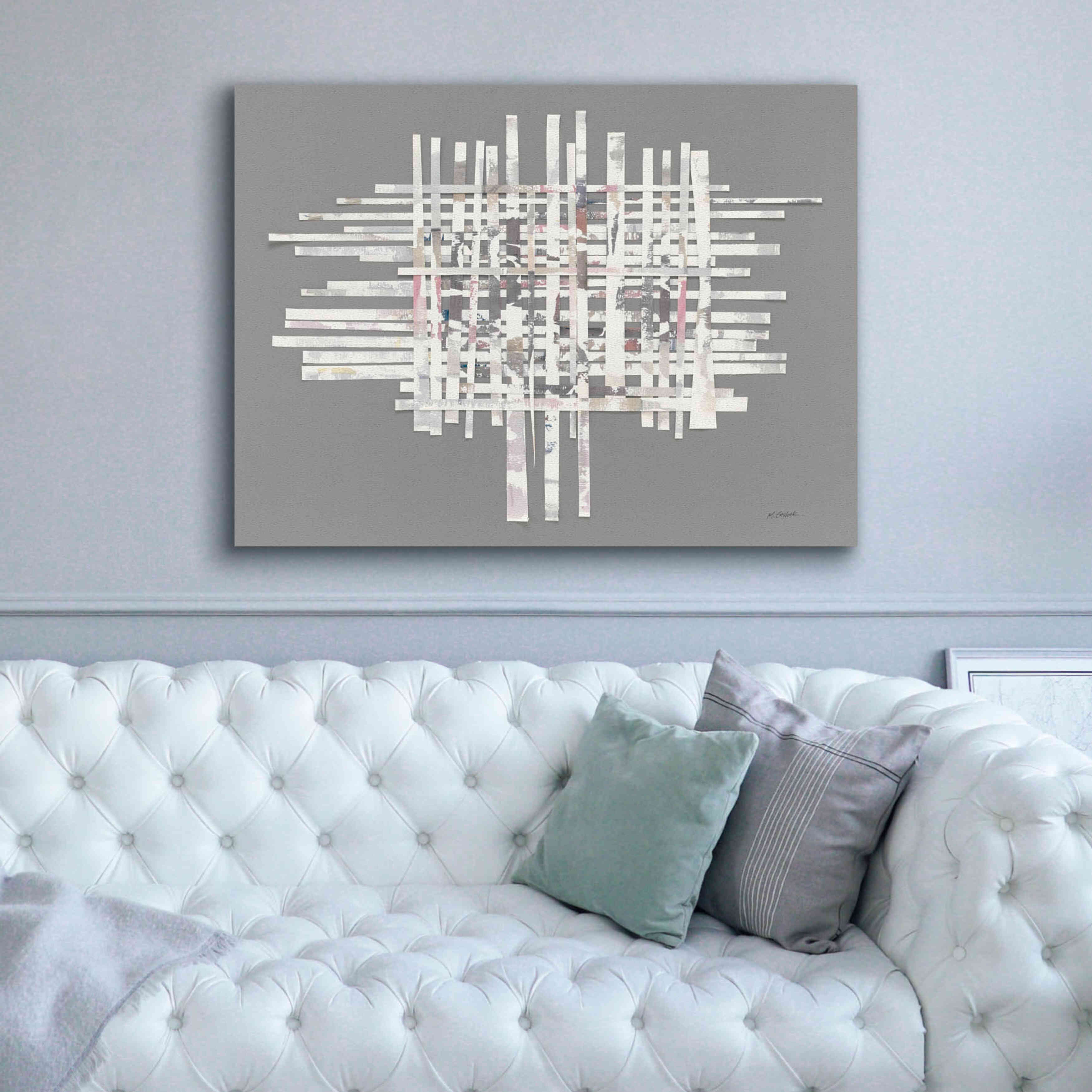 'The Color Of Moonlight On Gray' by Mike Schick, Giclee Canvas Wall Art,54x40