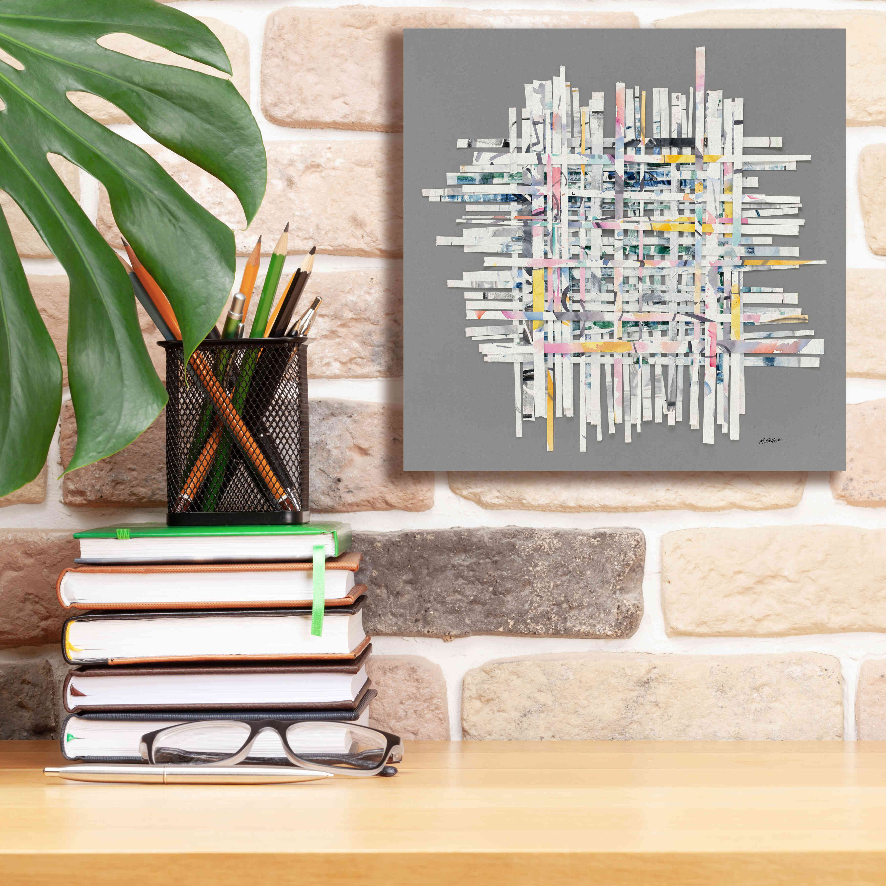 'New Morning On Gray' by Mike Schick, Giclee Canvas Wall Art,12x12