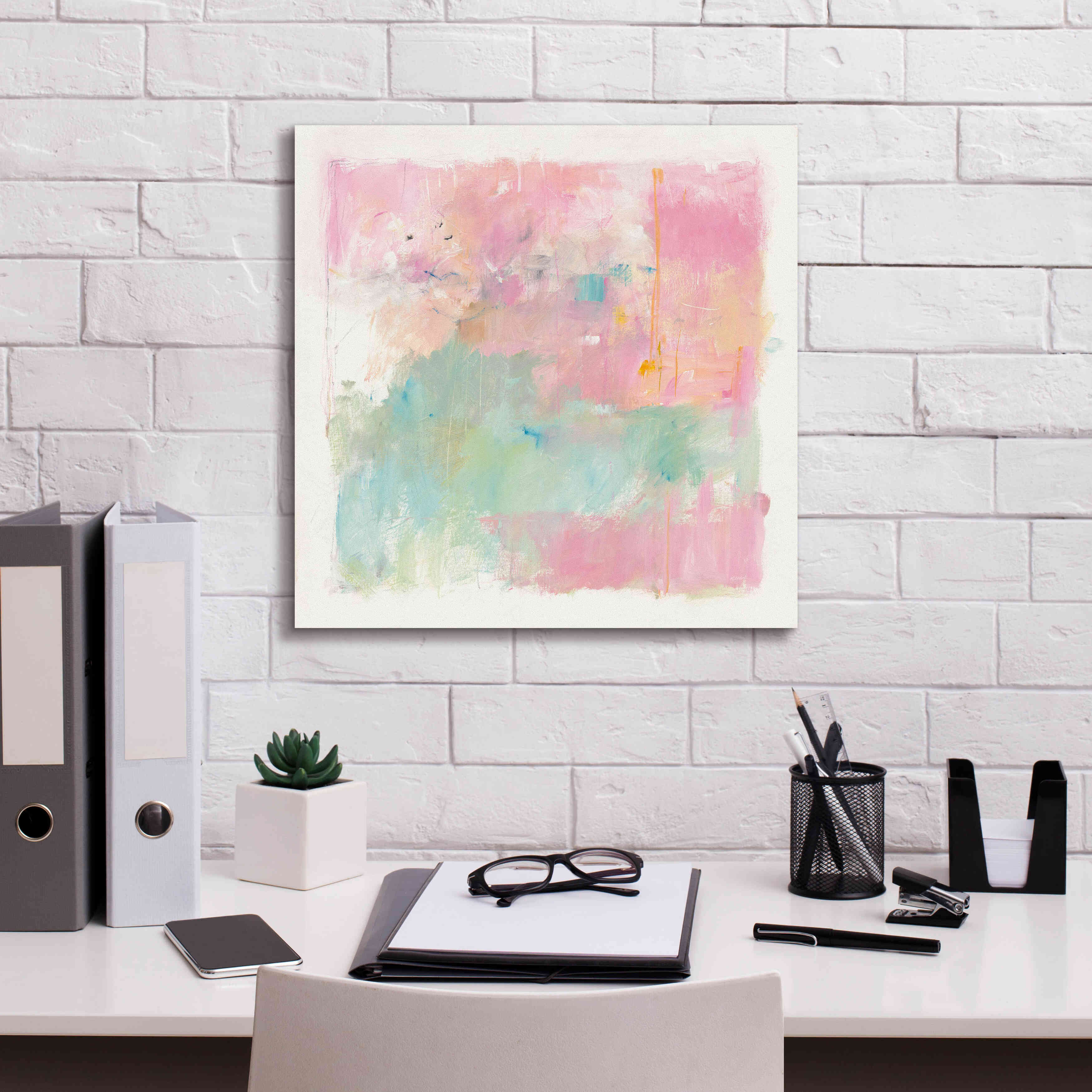 'At Loose Ends' by Mike Schick, Giclee Canvas Wall Art,18x18