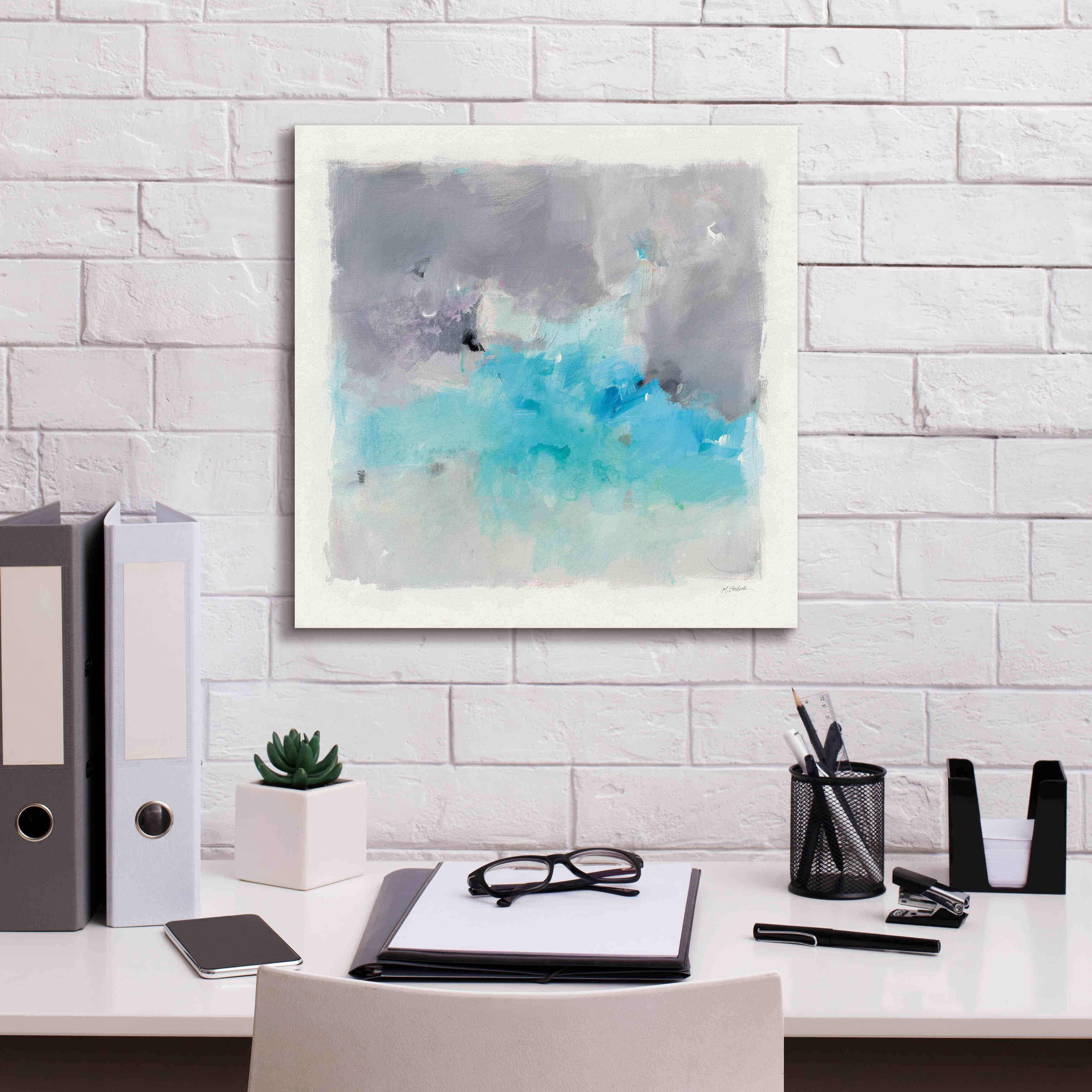 'Spring Chase' by Mike Schick, Giclee Canvas Wall Art,18x18