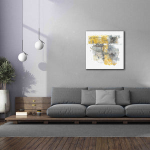 'Moving In And Out Of Traffic II Yellow Grey' by Mike Schick, Giclee Canvas Wall Art,37x37