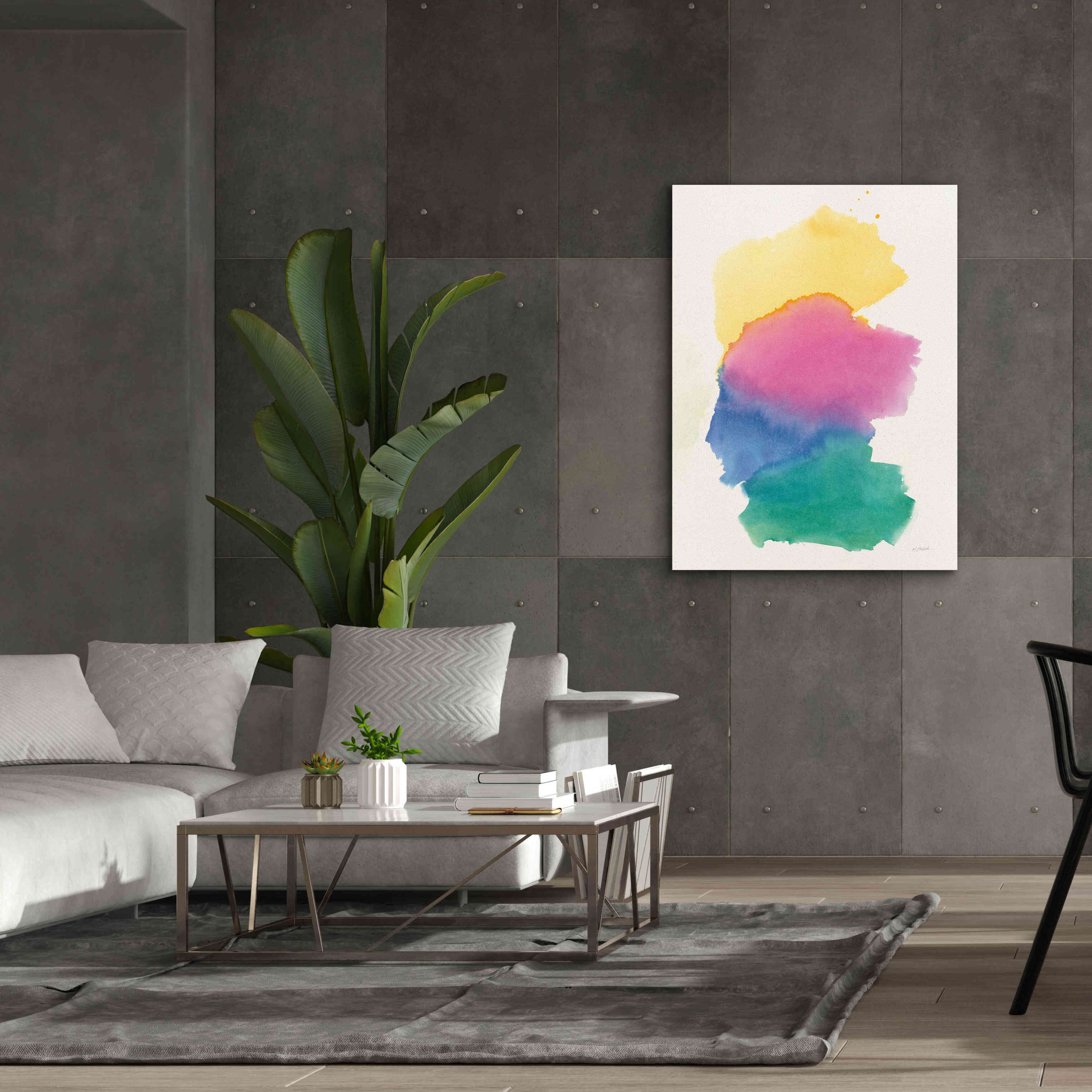 'Colorburst II' by Mike Schick, Giclee Canvas Wall Art,40x54