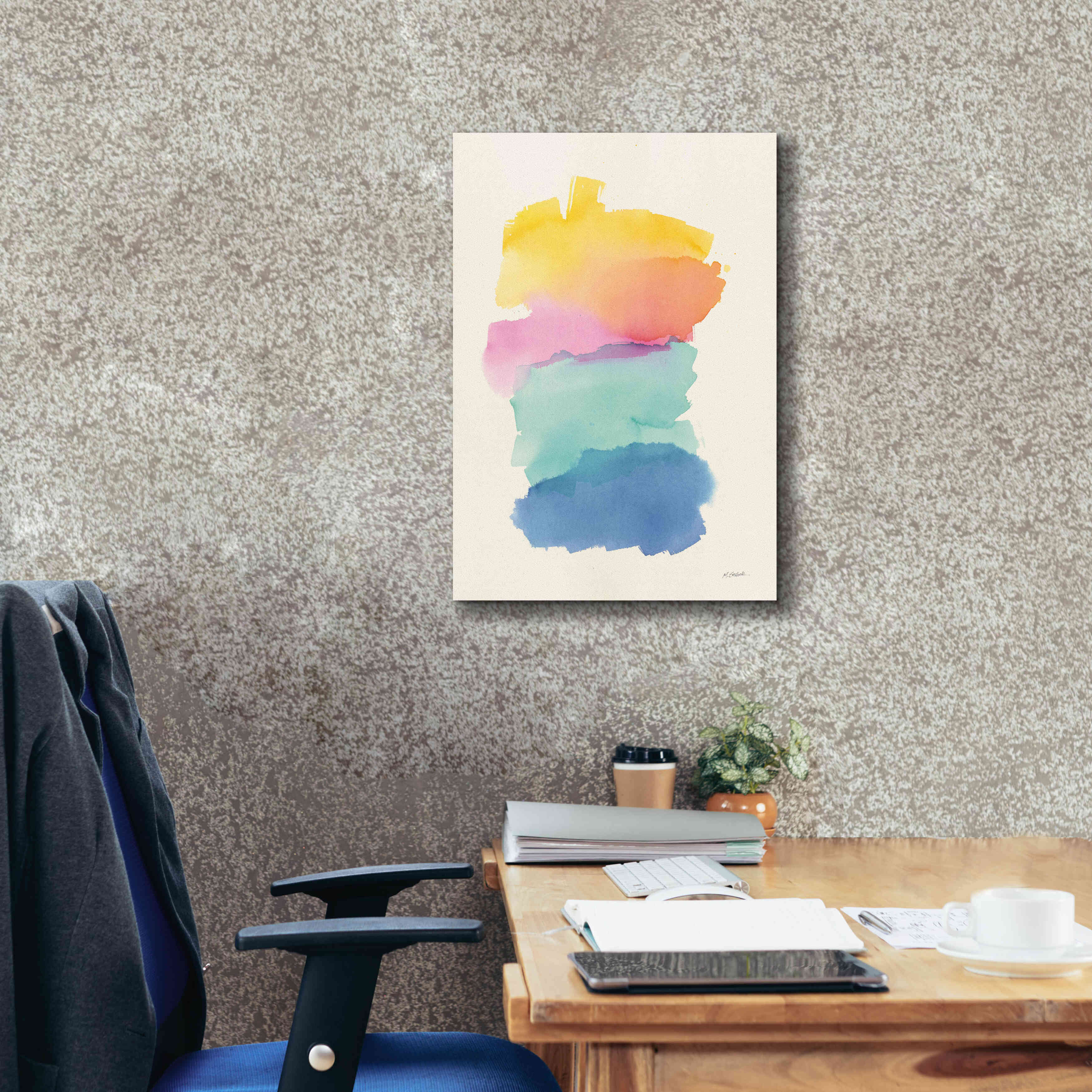 'Colorburst I' by Mike Schick, Giclee Canvas Wall Art,18x26