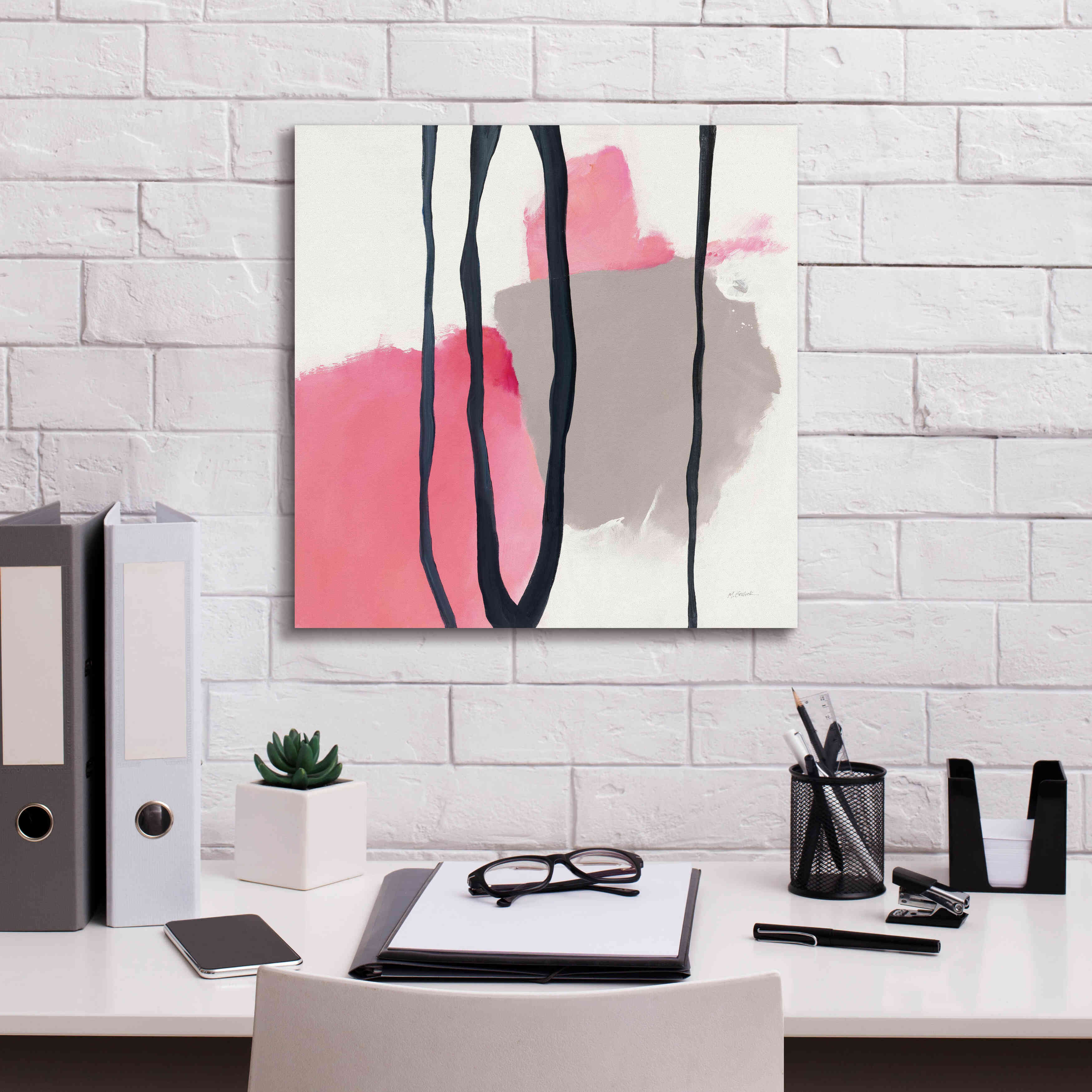 'Somersault I' by Mike Schick, Giclee Canvas Wall Art,18x18