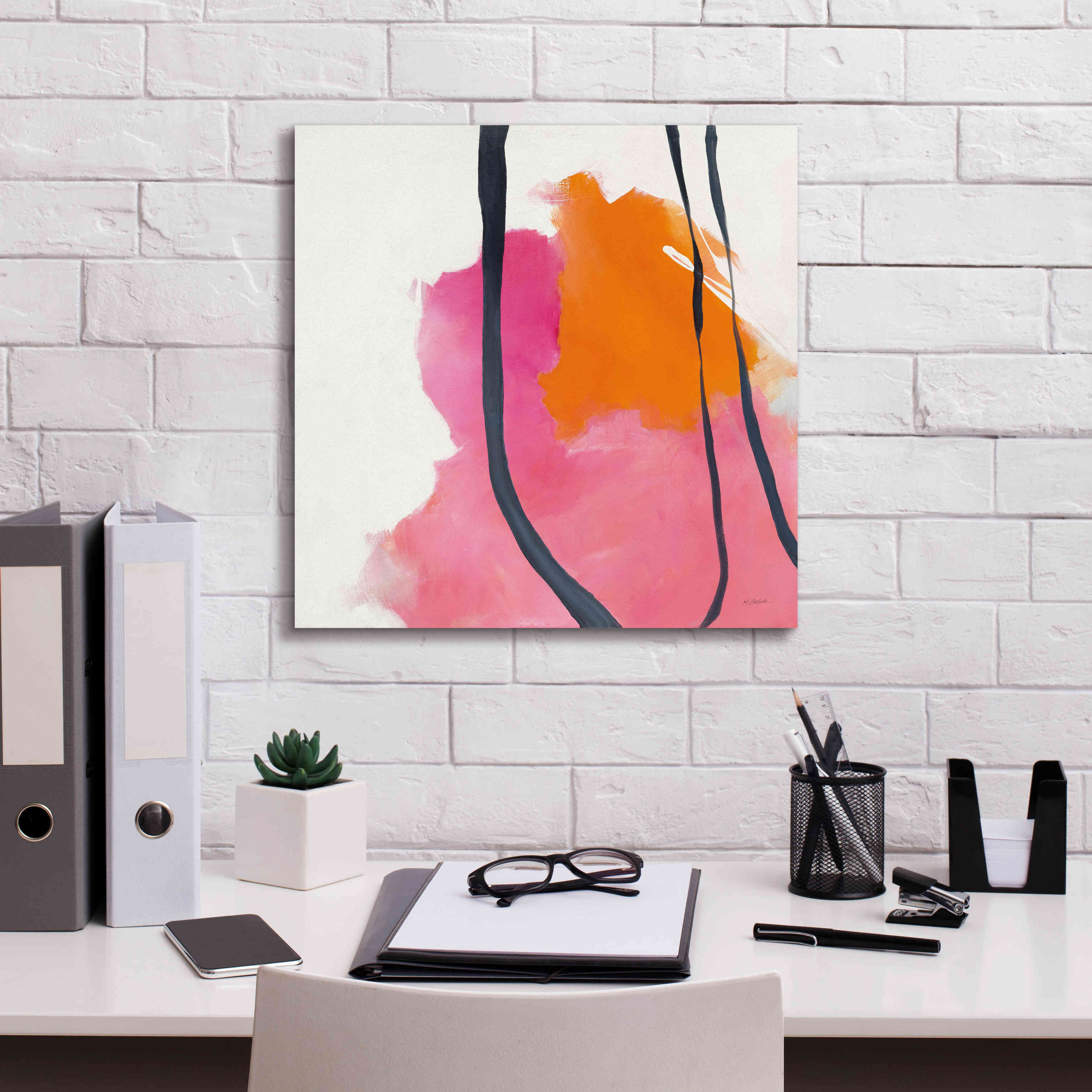 'Somersault II' by Mike Schick, Giclee Canvas Wall Art,18x18