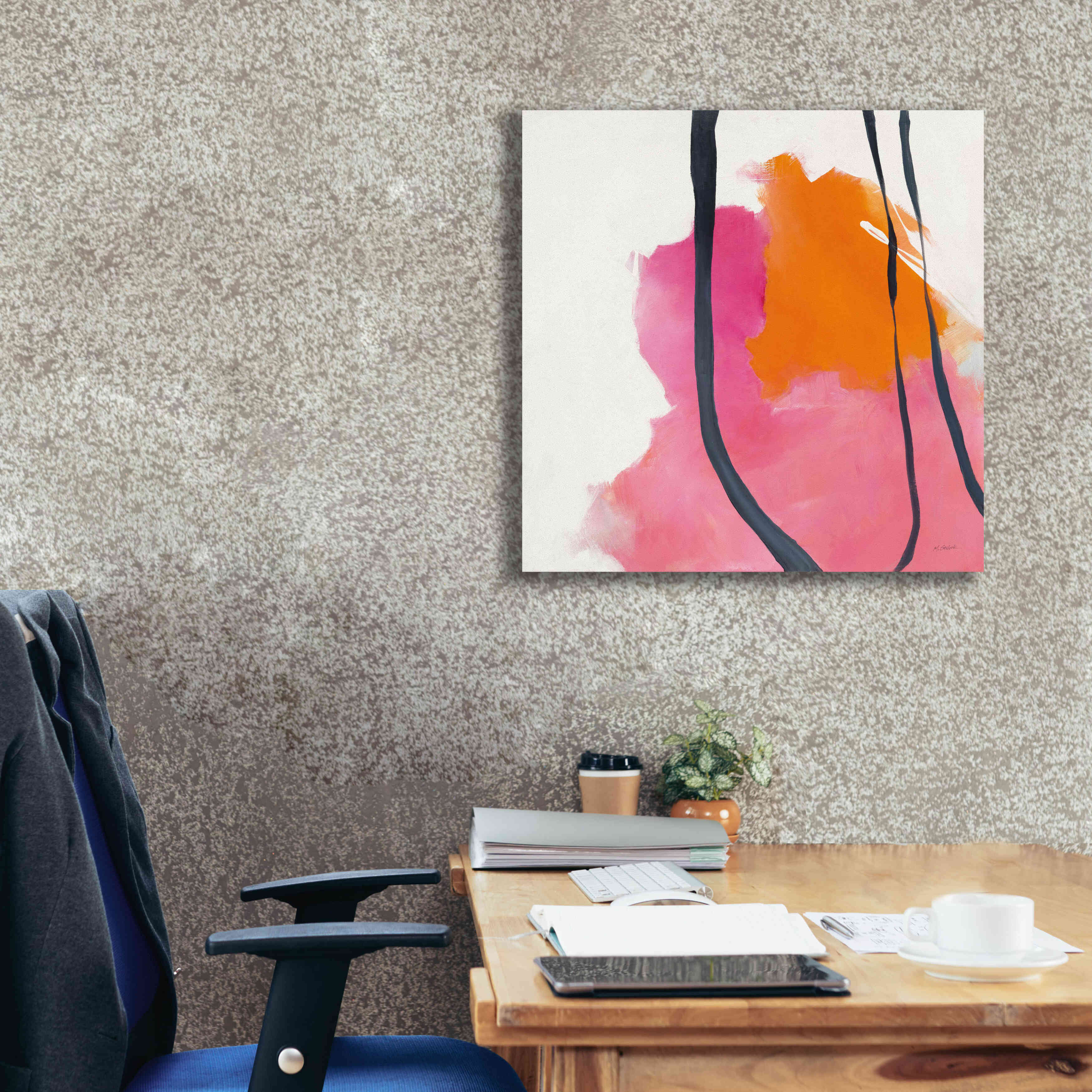 'Somersault II' by Mike Schick, Giclee Canvas Wall Art,26x26