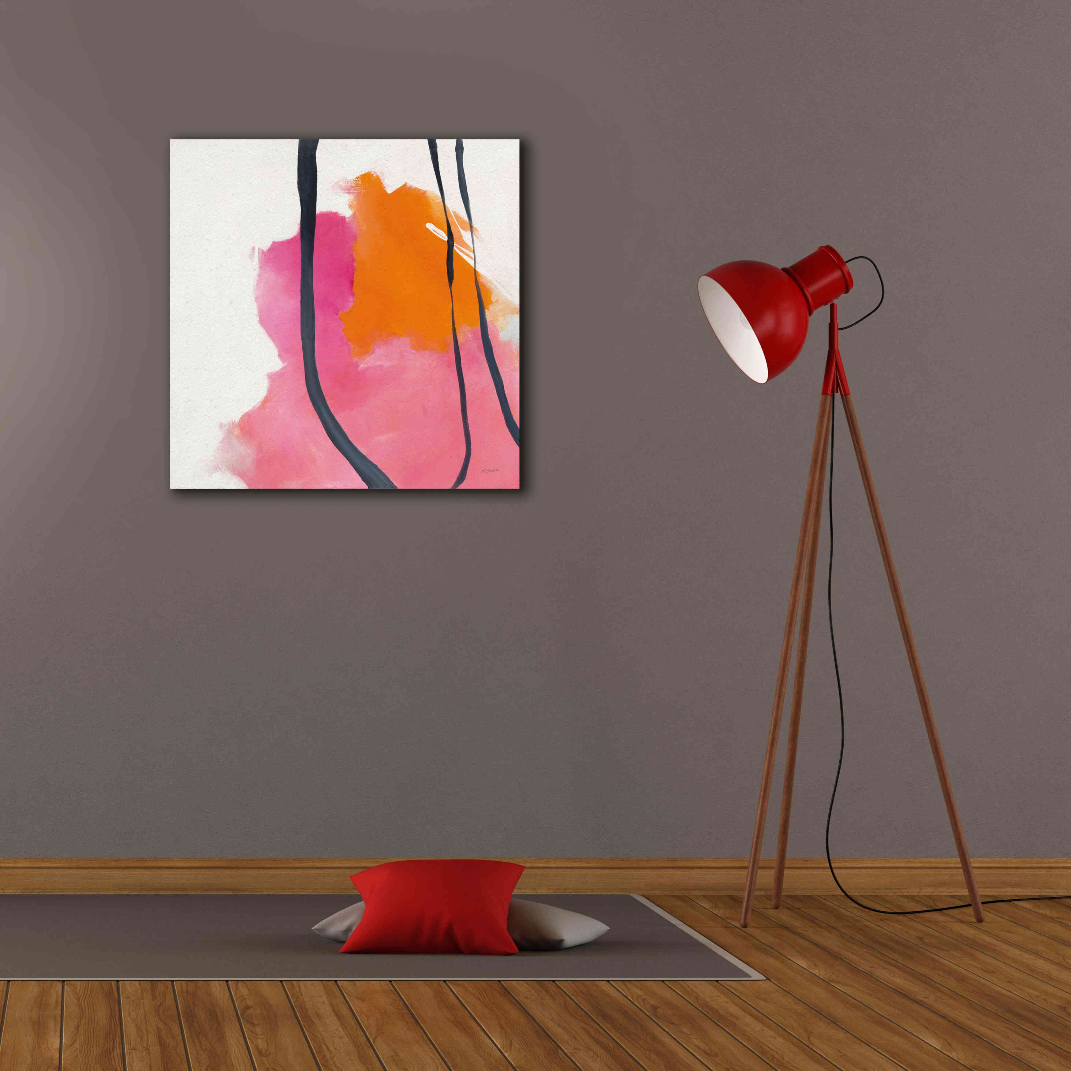 'Somersault II' by Mike Schick, Giclee Canvas Wall Art,26x26