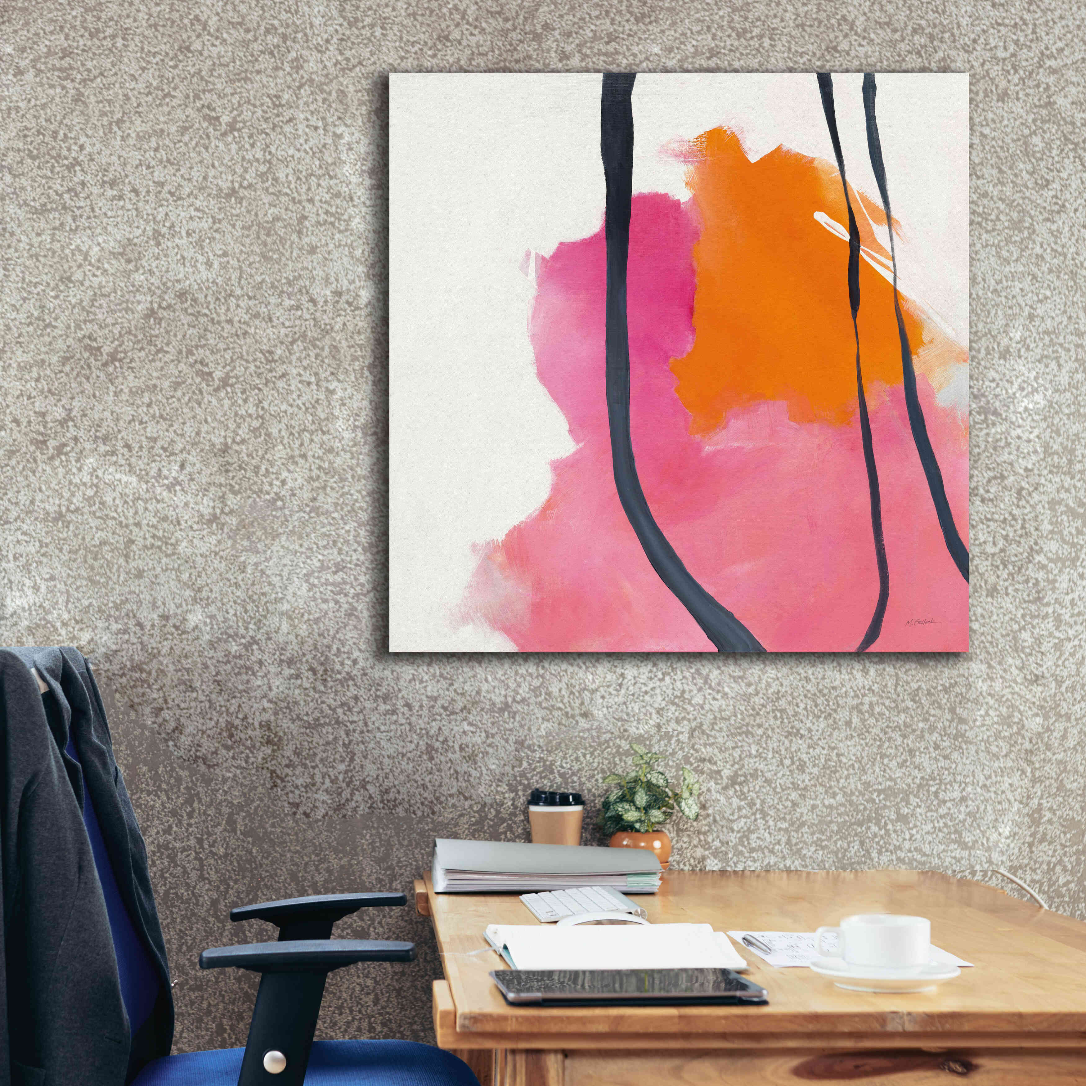 'Somersault II' by Mike Schick, Giclee Canvas Wall Art,37x37