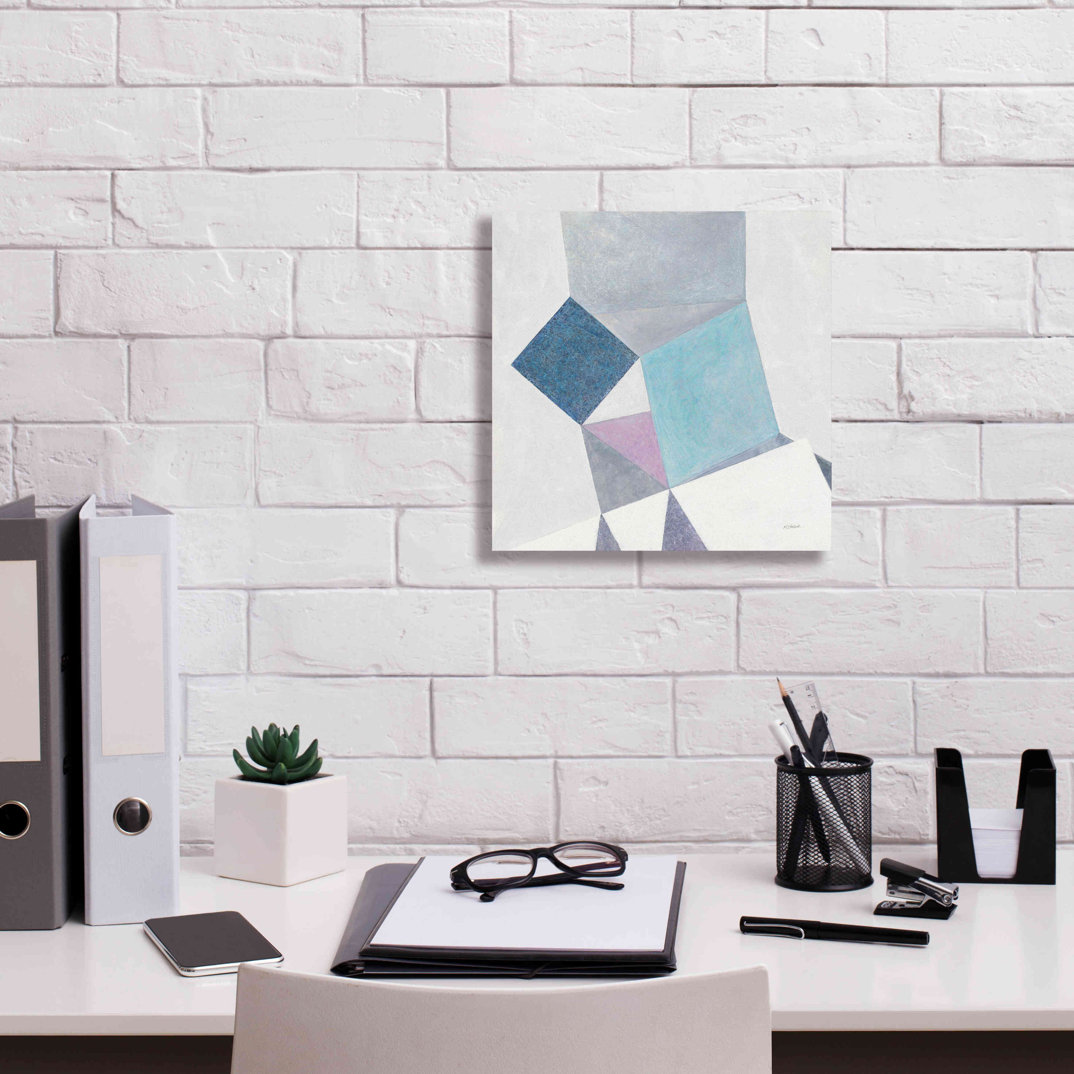 'Paper Cut' by Mike Schick, Giclee Canvas Wall Art,12x12