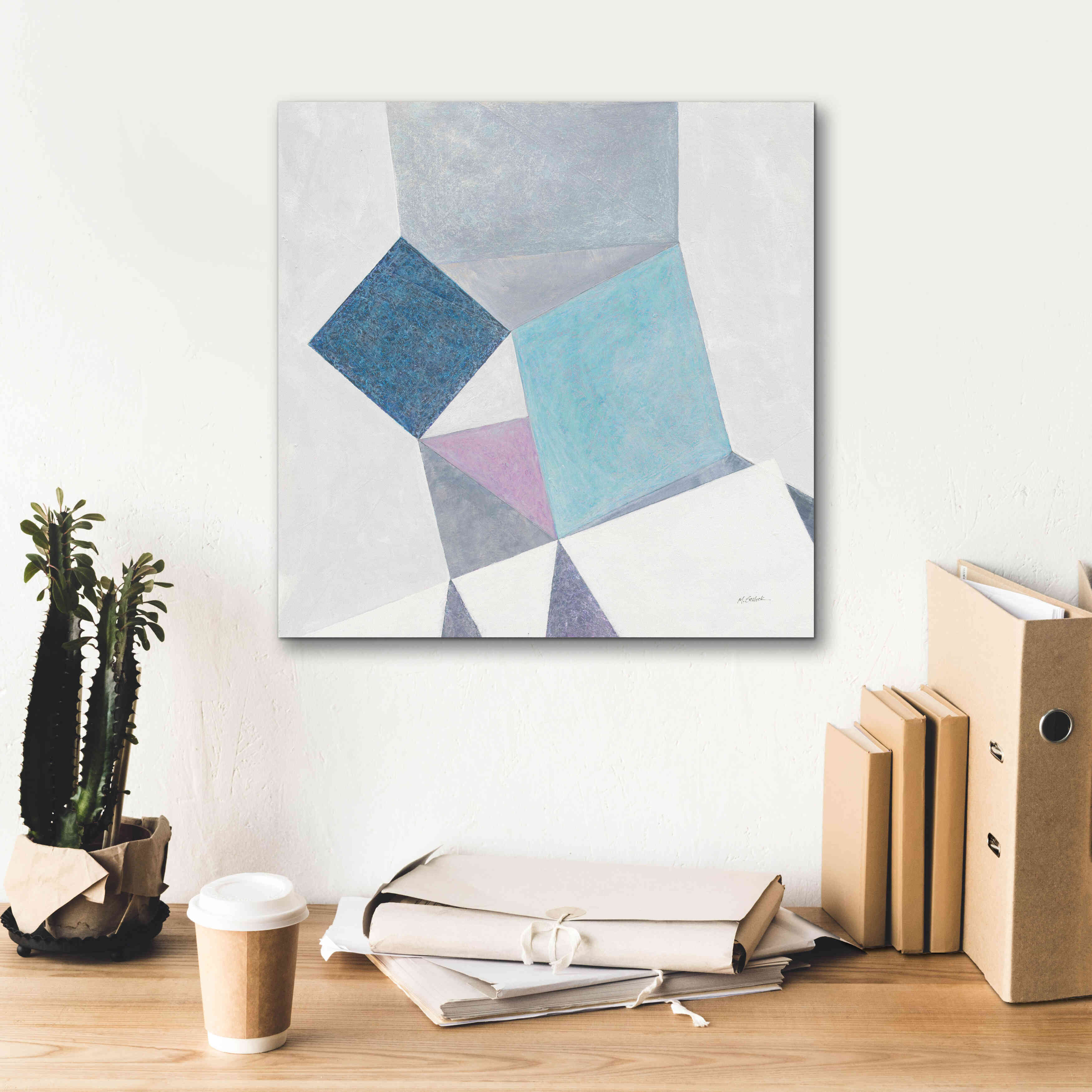 'Paper Cut' by Mike Schick, Giclee Canvas Wall Art,18x18