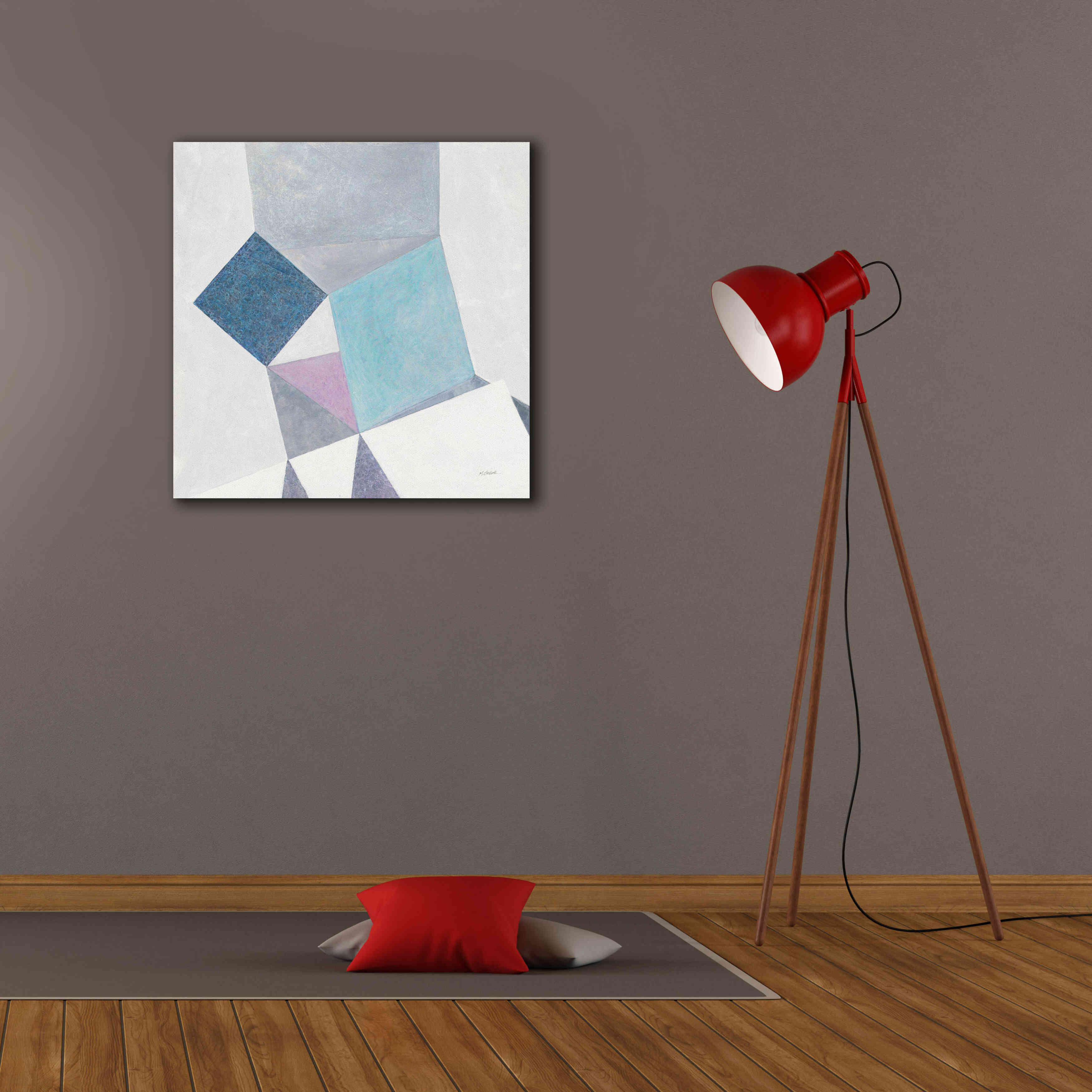 'Paper Cut' by Mike Schick, Giclee Canvas Wall Art,26x26