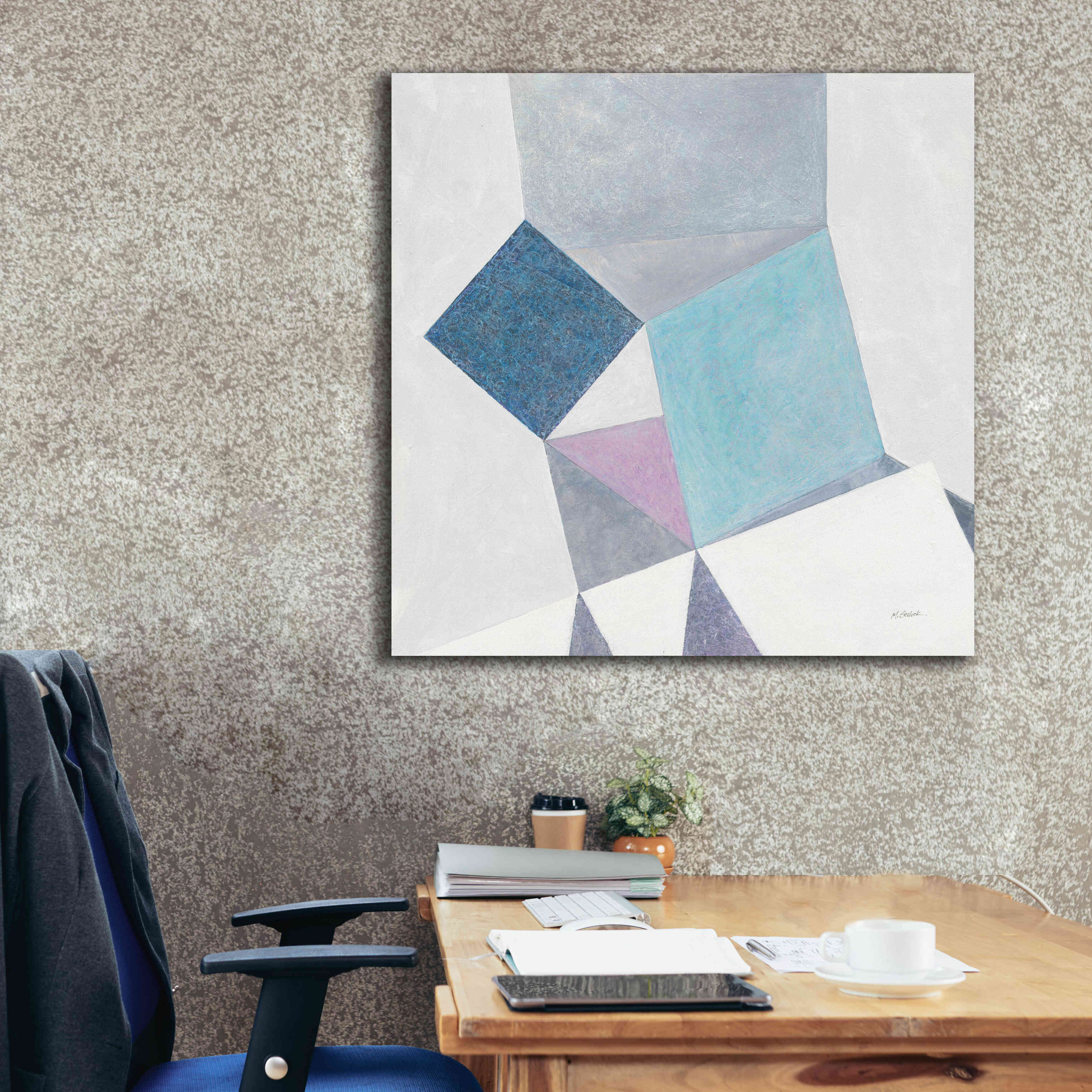 'Paper Cut' by Mike Schick, Giclee Canvas Wall Art,37x37