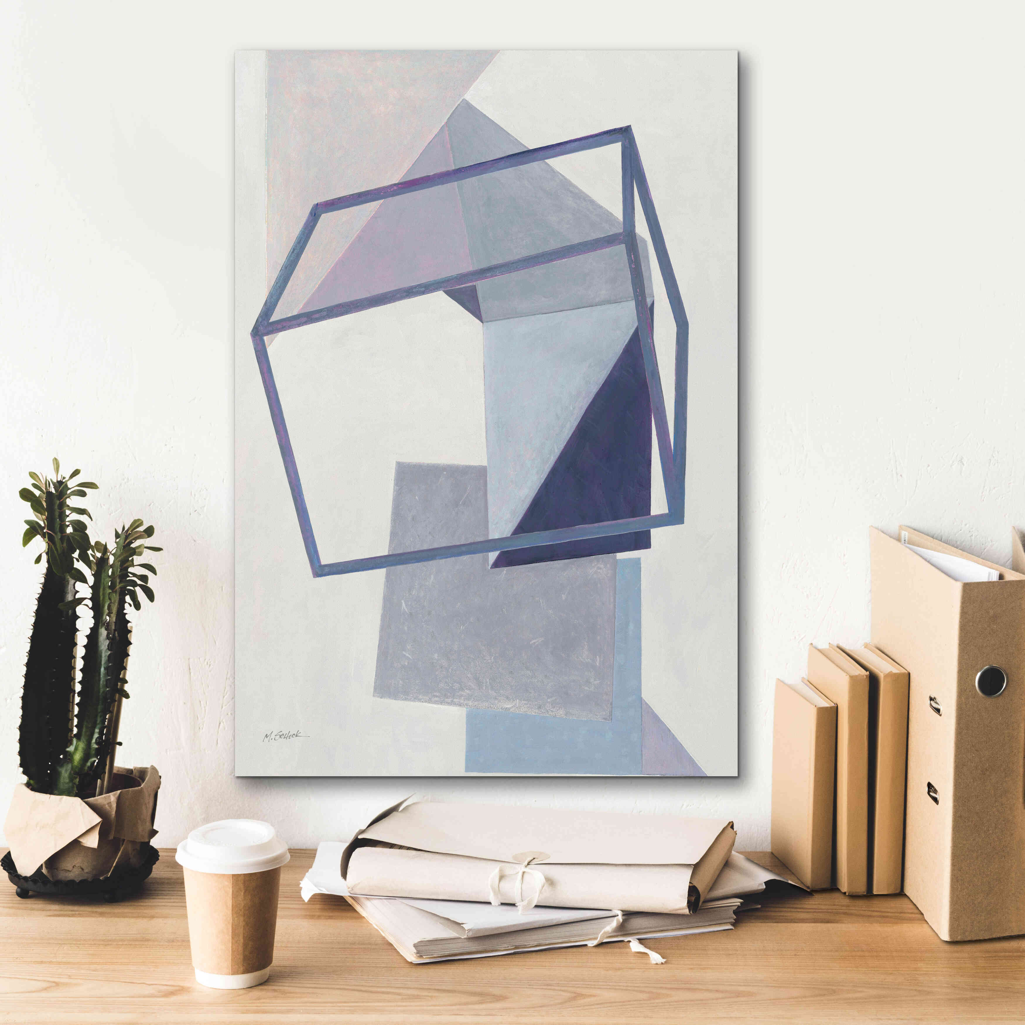 'Paper Trail III Crop' by Mike Schick, Giclee Canvas Wall Art,18 x 26