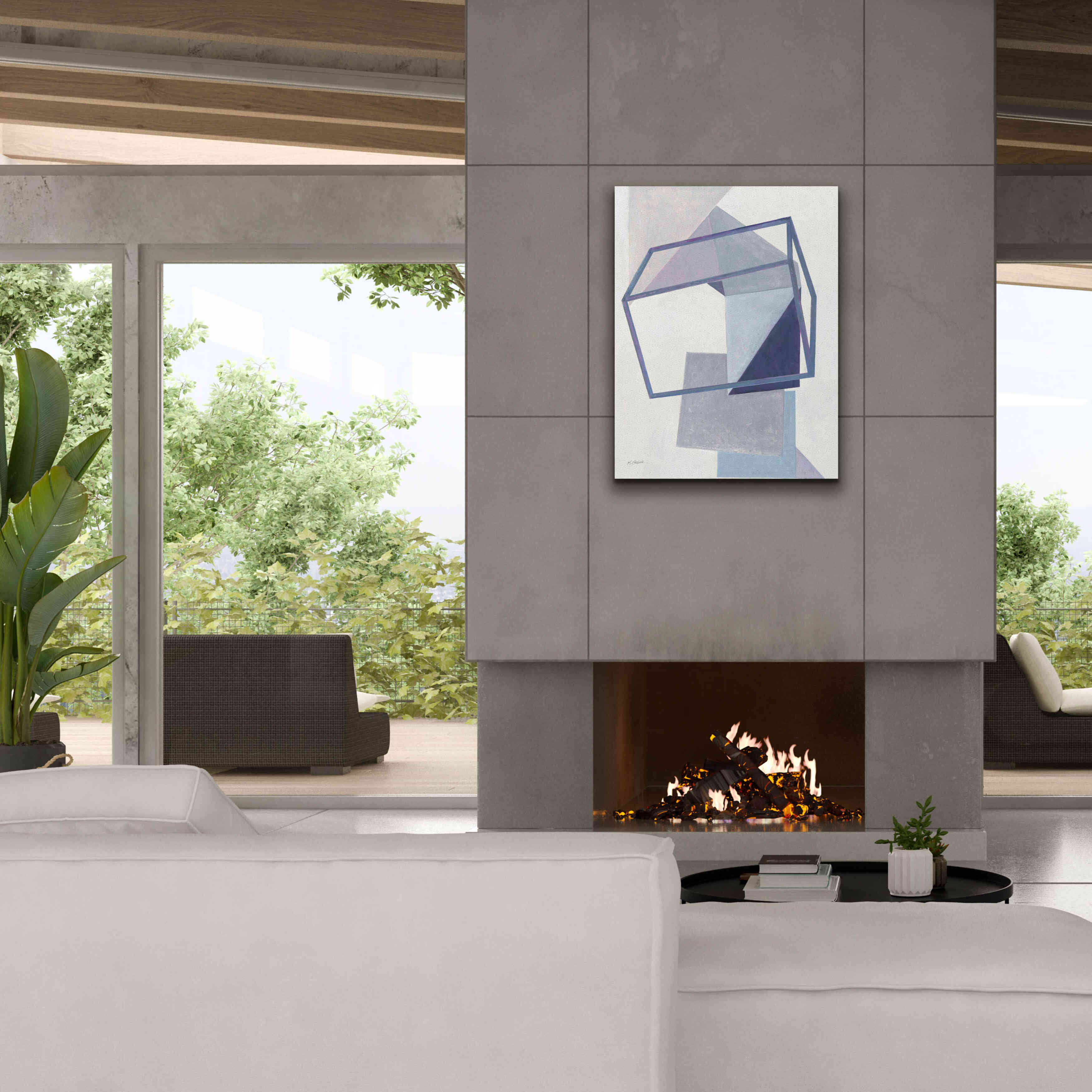 'Paper Trail III Crop' by Mike Schick, Giclee Canvas Wall Art,26 x 34