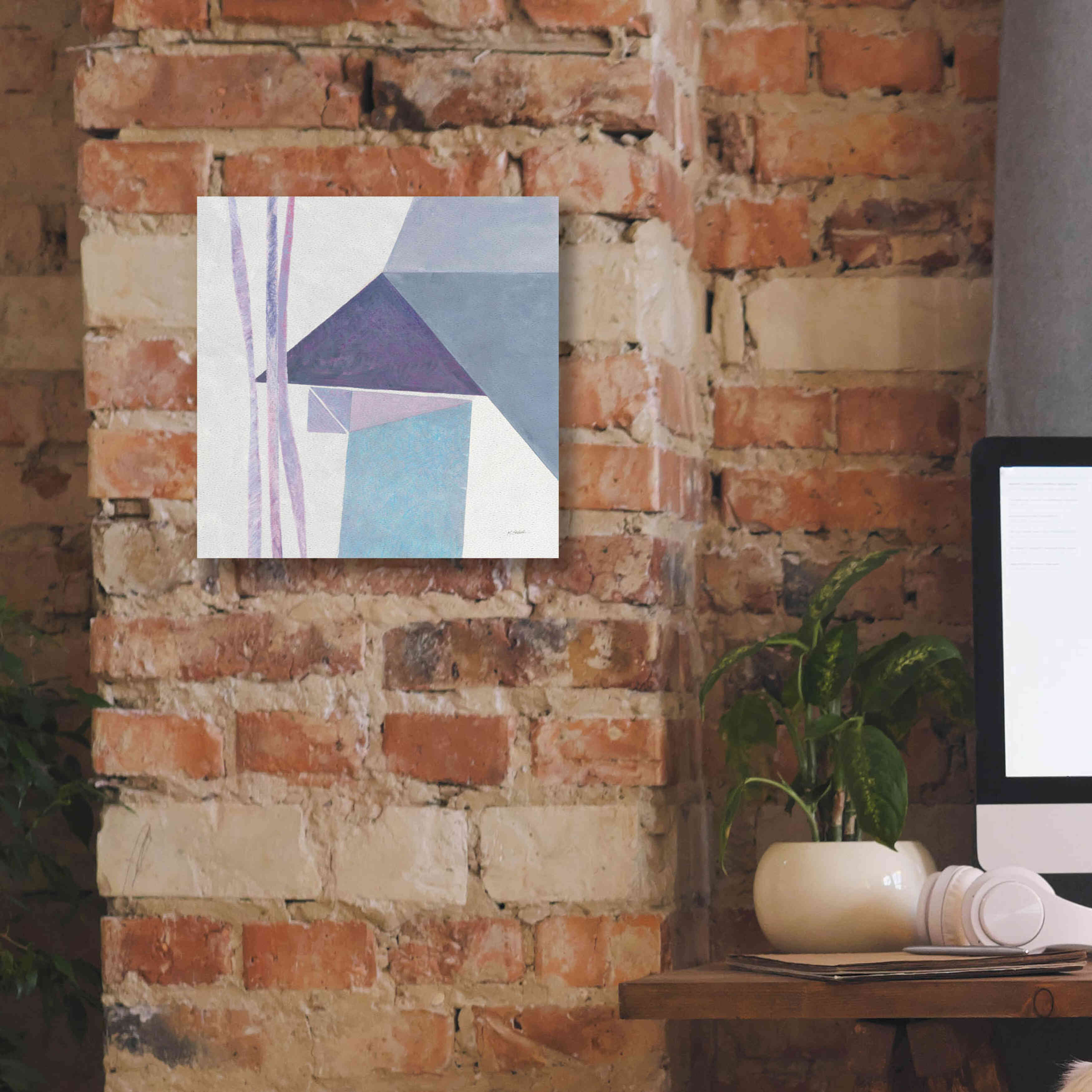 'Paper Work III' by Mike Schick, Giclee Canvas Wall Art,12x12