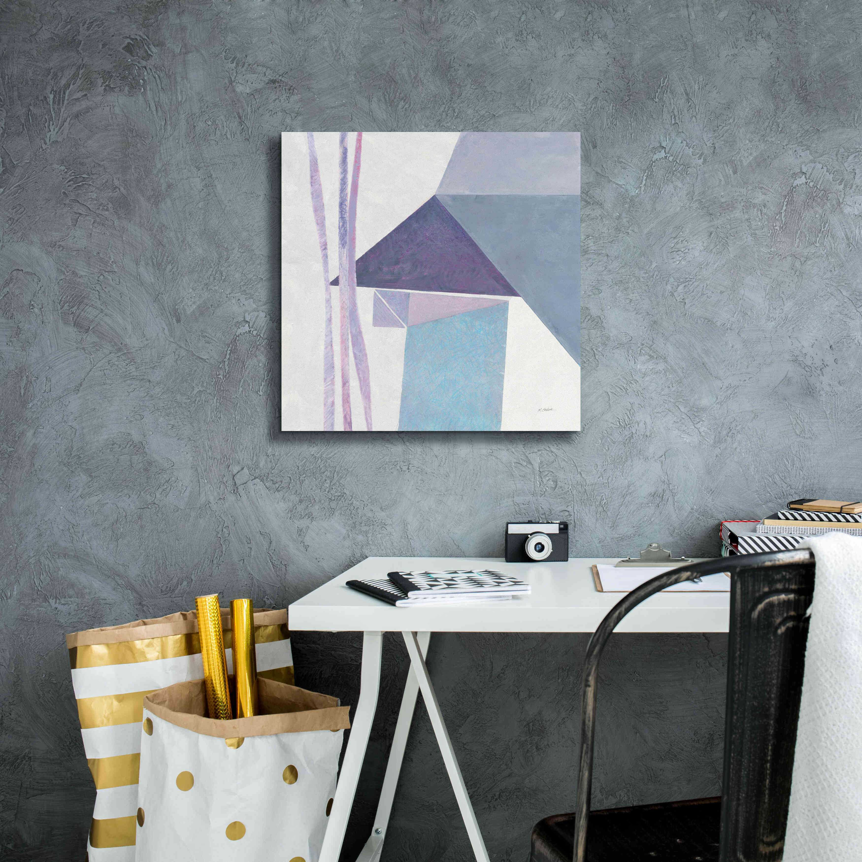 'Paper Work III' by Mike Schick, Giclee Canvas Wall Art,18x18