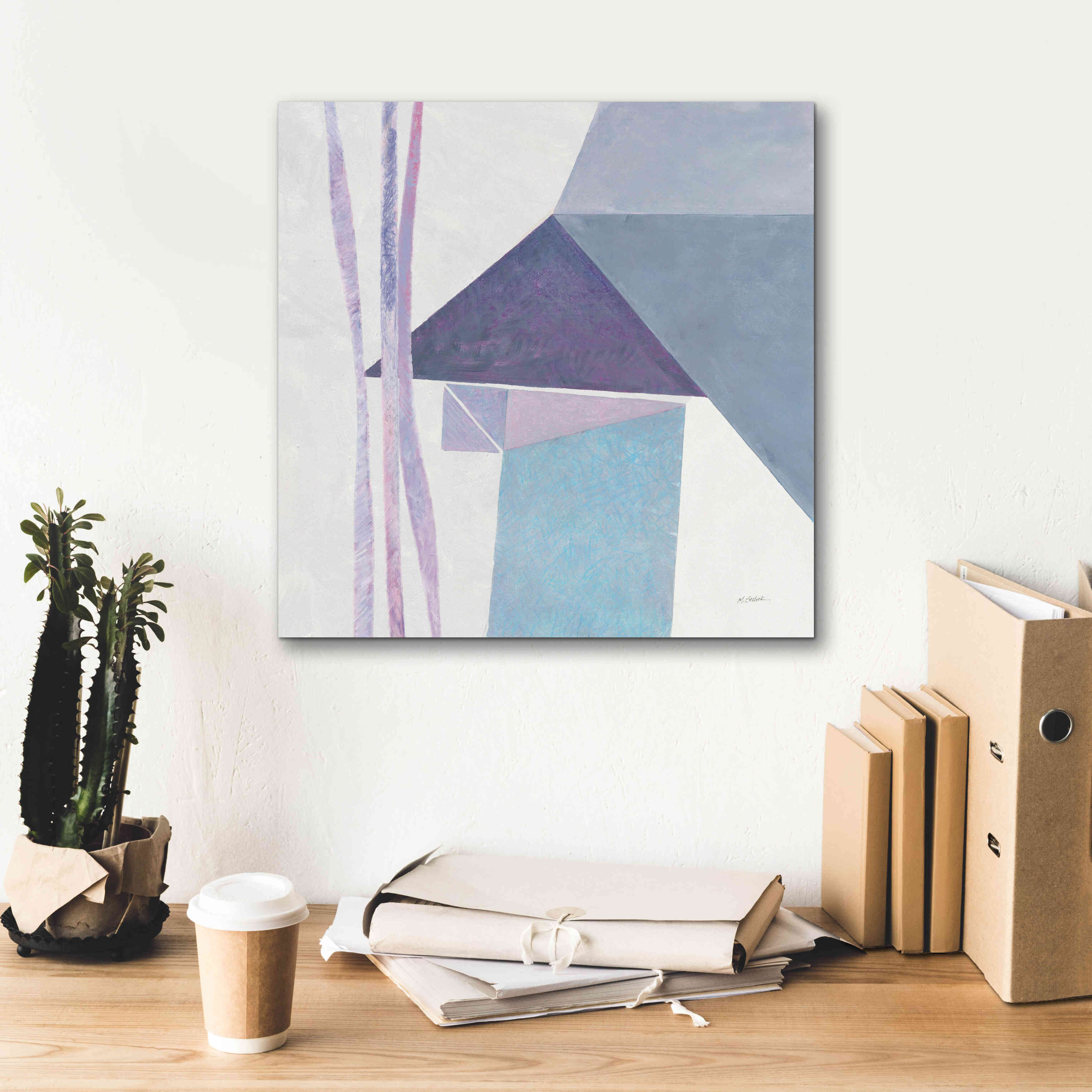 'Paper Work III' by Mike Schick, Giclee Canvas Wall Art,18x18