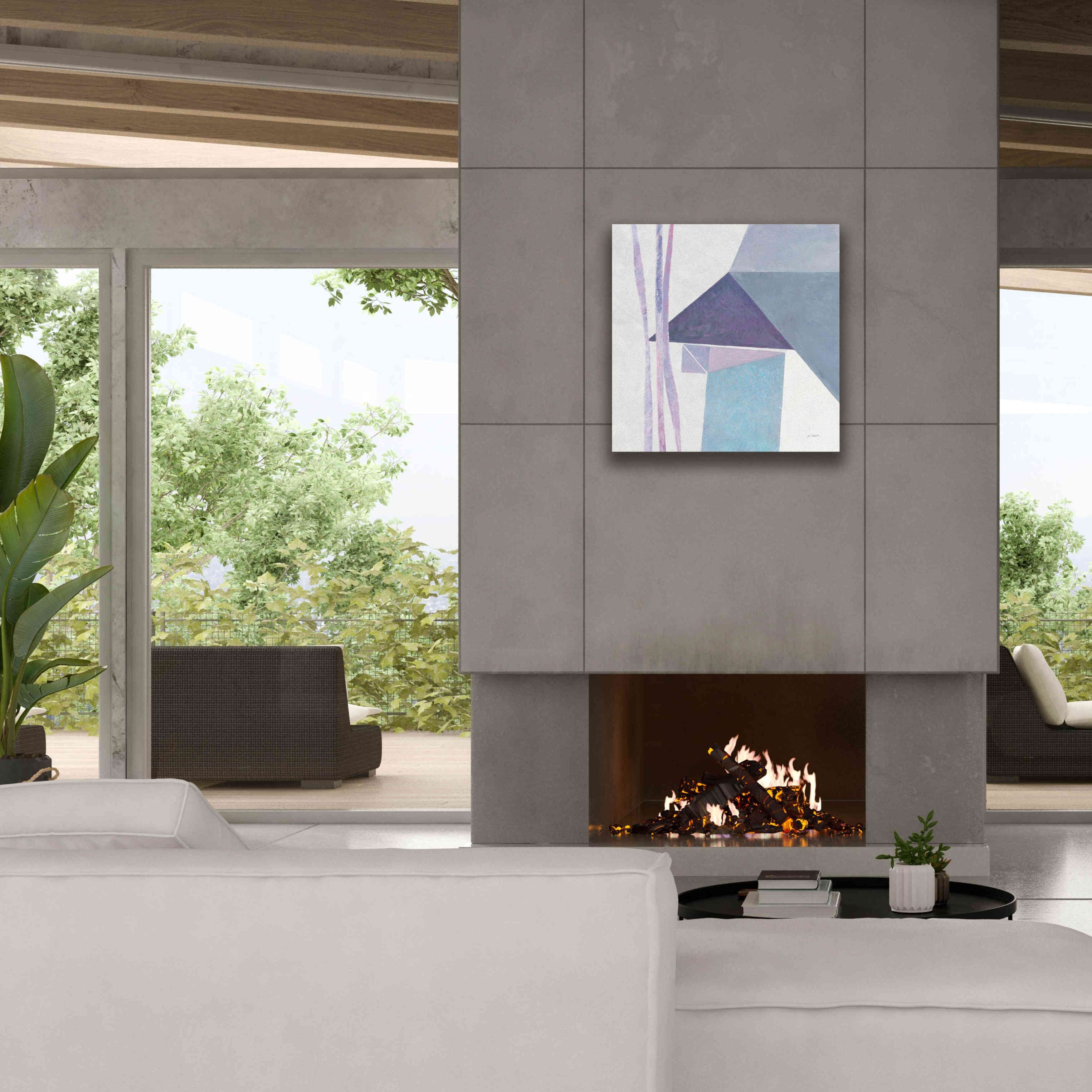 'Paper Work III' by Mike Schick, Giclee Canvas Wall Art,26x26