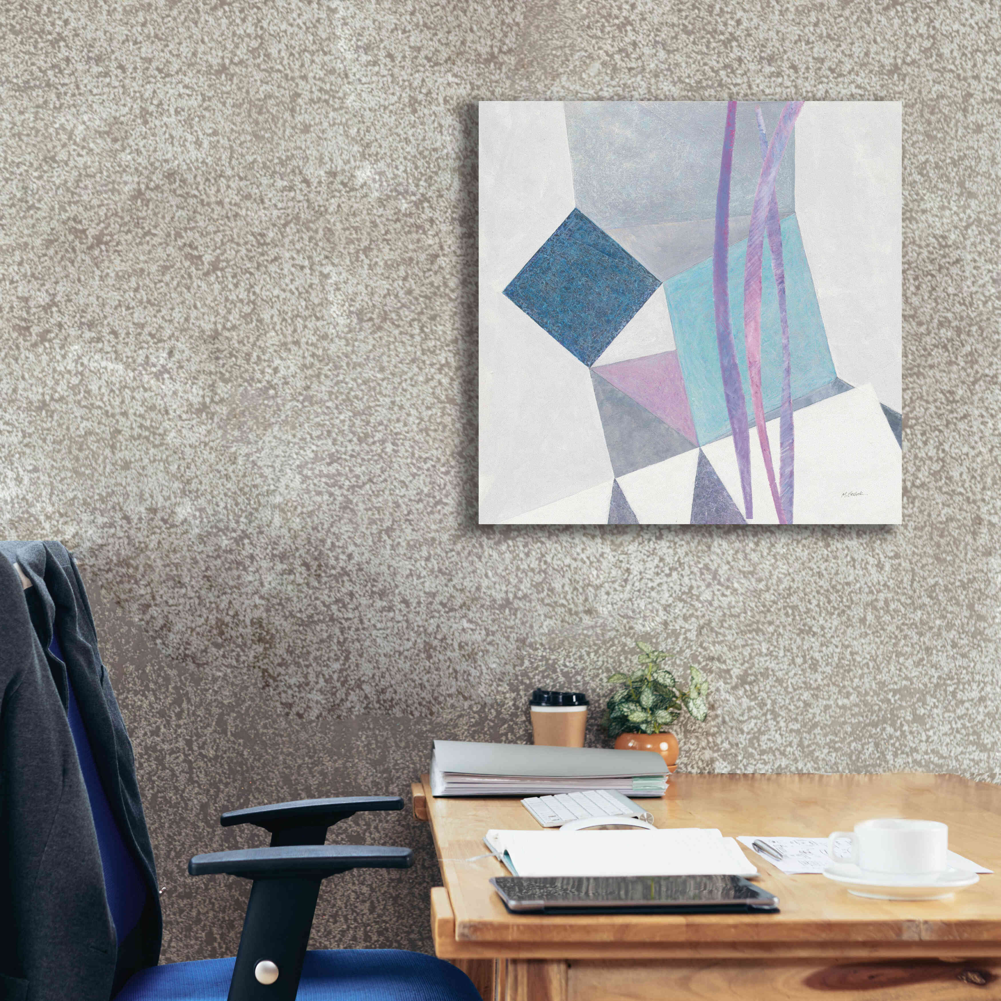 'Paper Cut II' by Mike Schick, Giclee Canvas Wall Art,26x26