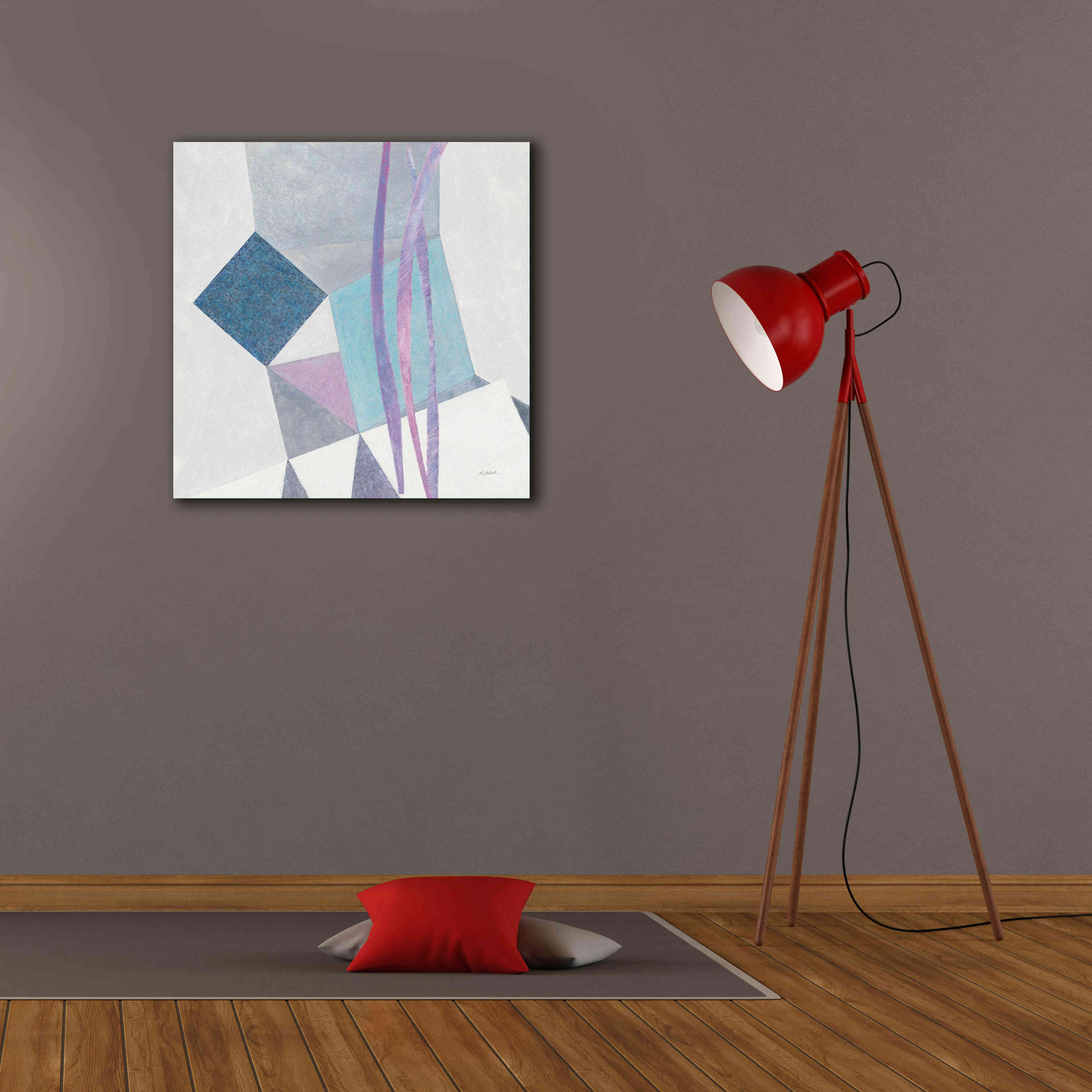 'Paper Cut II' by Mike Schick, Giclee Canvas Wall Art,26x26