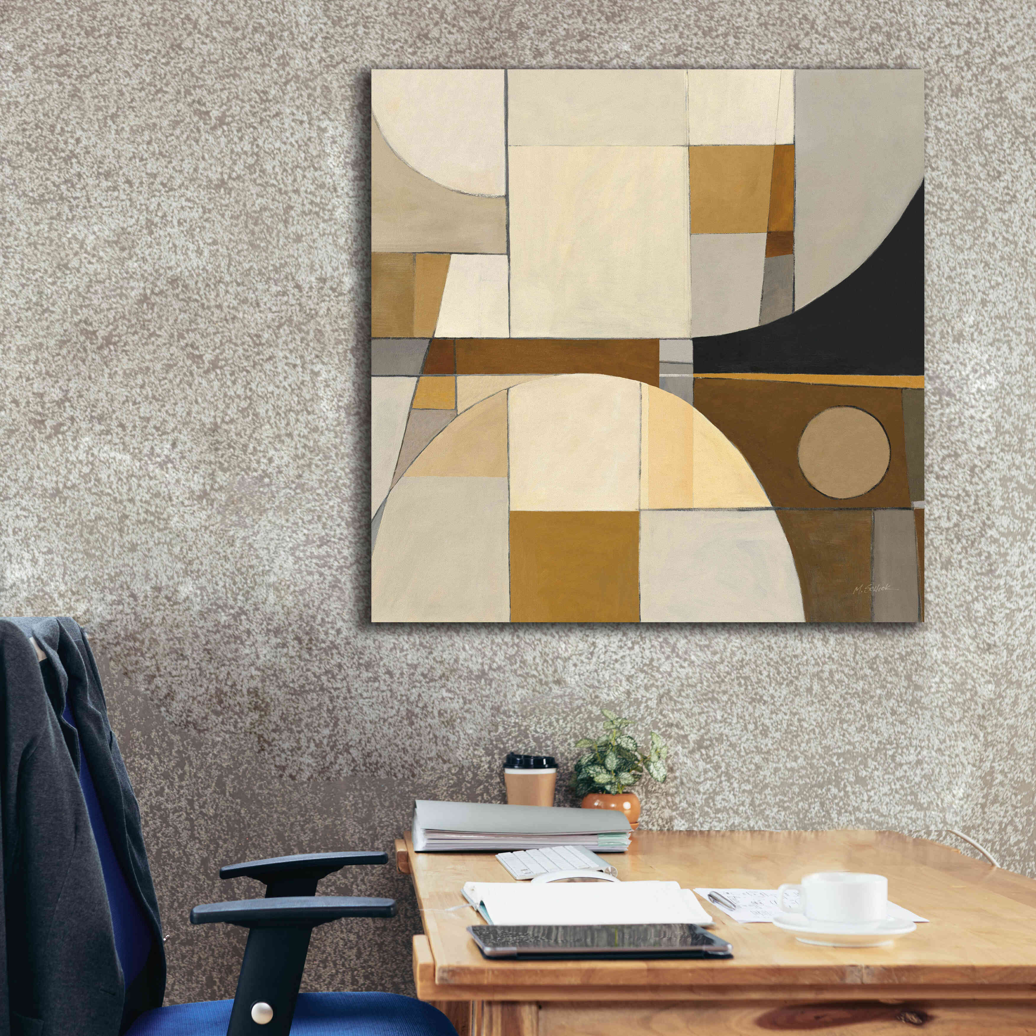 'Champagne IV Crop' by Mike Schick, Giclee Canvas Wall Art,37x37