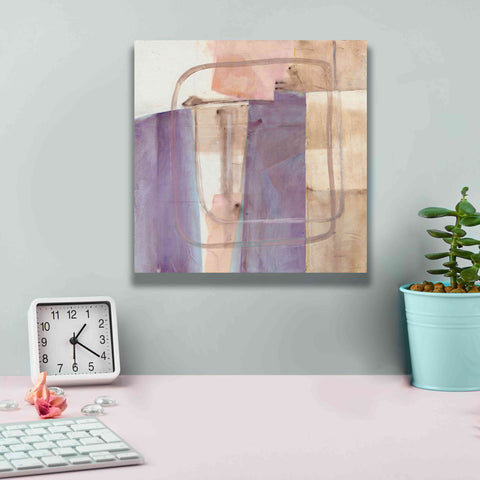 Image of 'Passage I Blush Purple' by Mike Schick, Giclee Canvas Wall Art,12x12