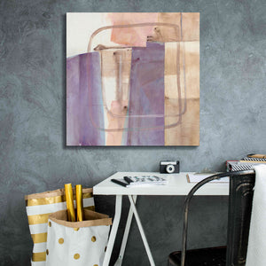 'Passage I Blush Purple' by Mike Schick, Giclee Canvas Wall Art,26x26