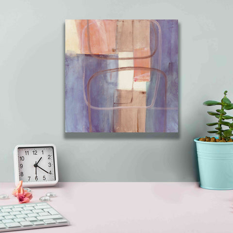 Image of 'Passage II Blush Purple' by Mike Schick, Giclee Canvas Wall Art,12x12