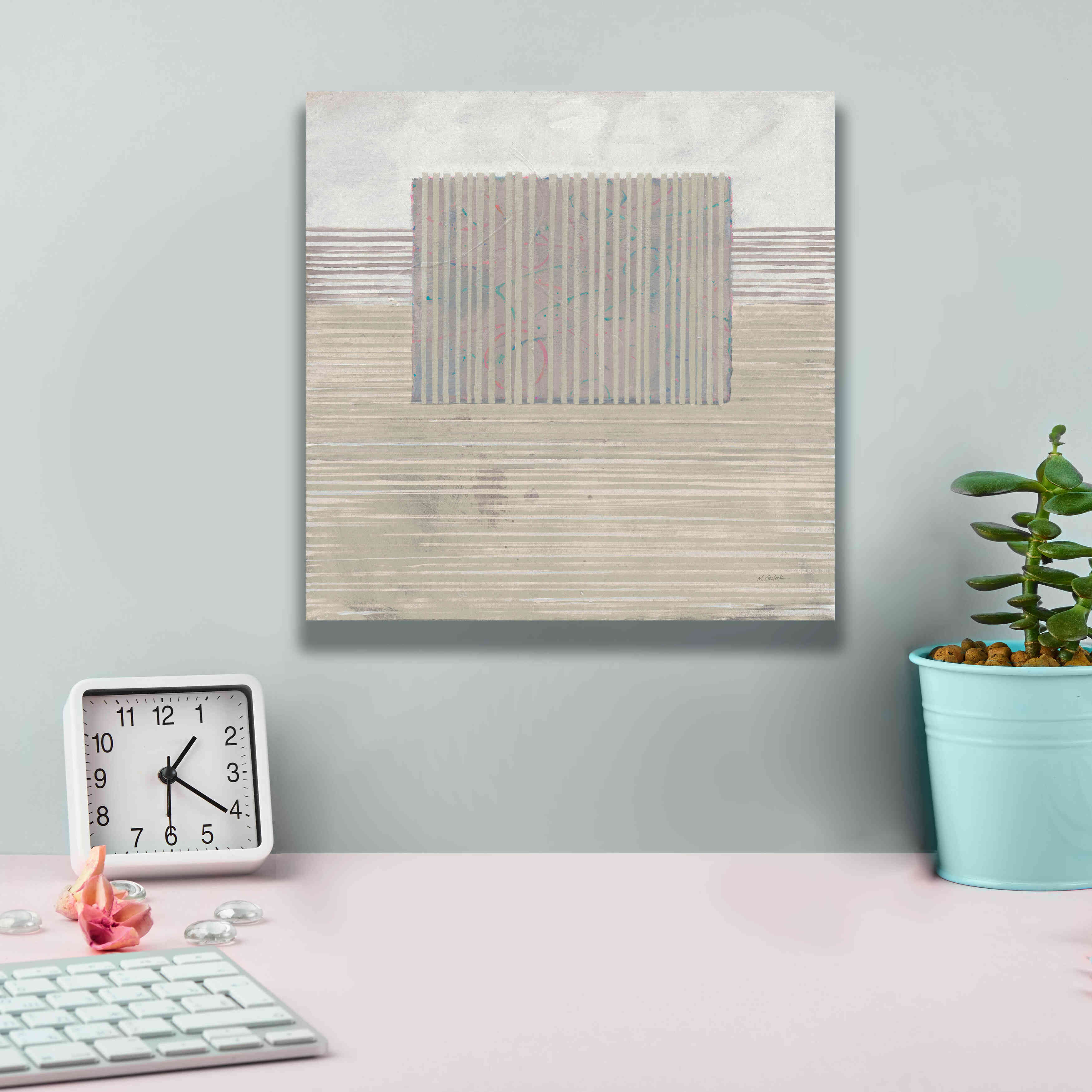 'Layer Of Reality Neutral' by Mike Schick, Giclee Canvas Wall Art,12x12