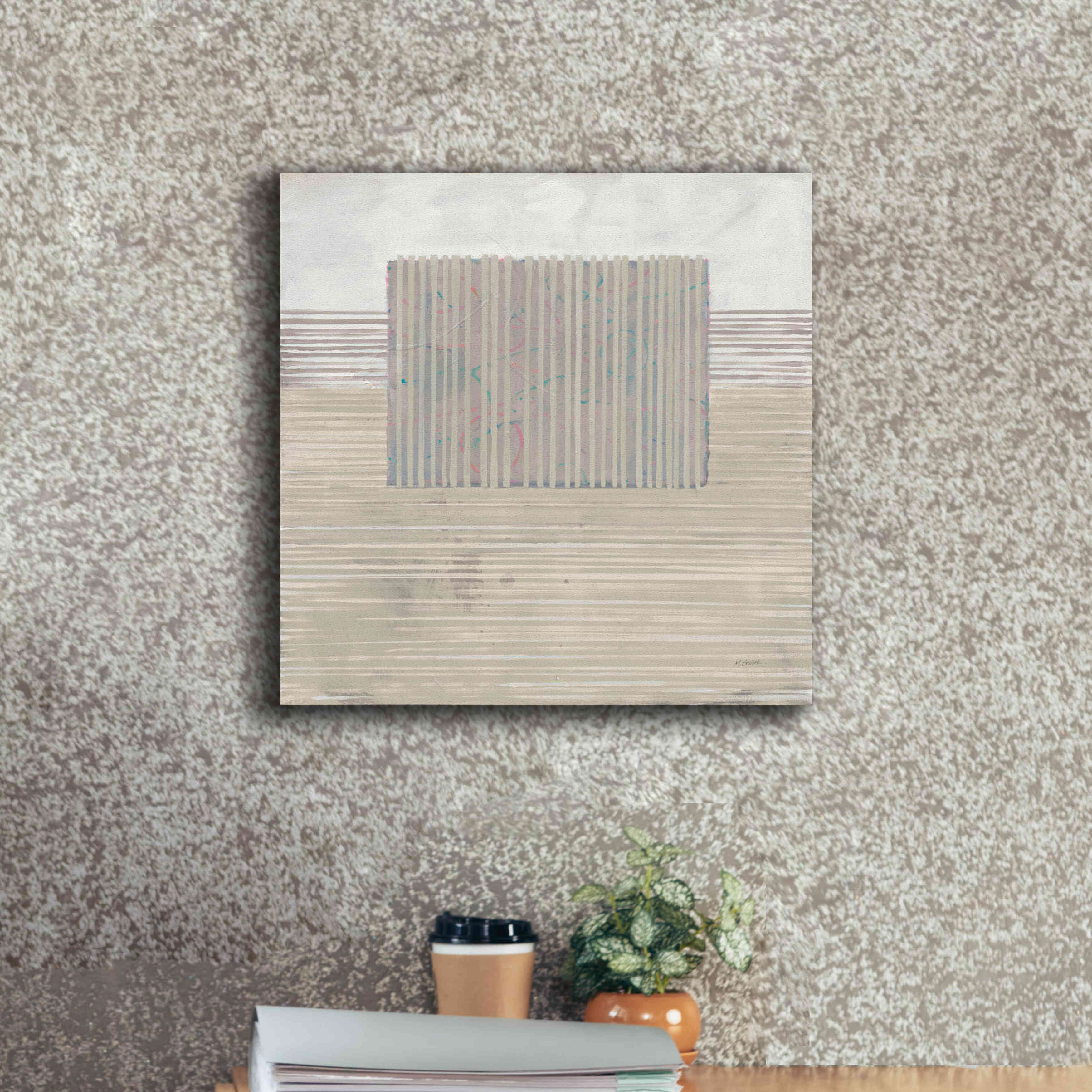 'Layer Of Reality Neutral' by Mike Schick, Giclee Canvas Wall Art,18x18