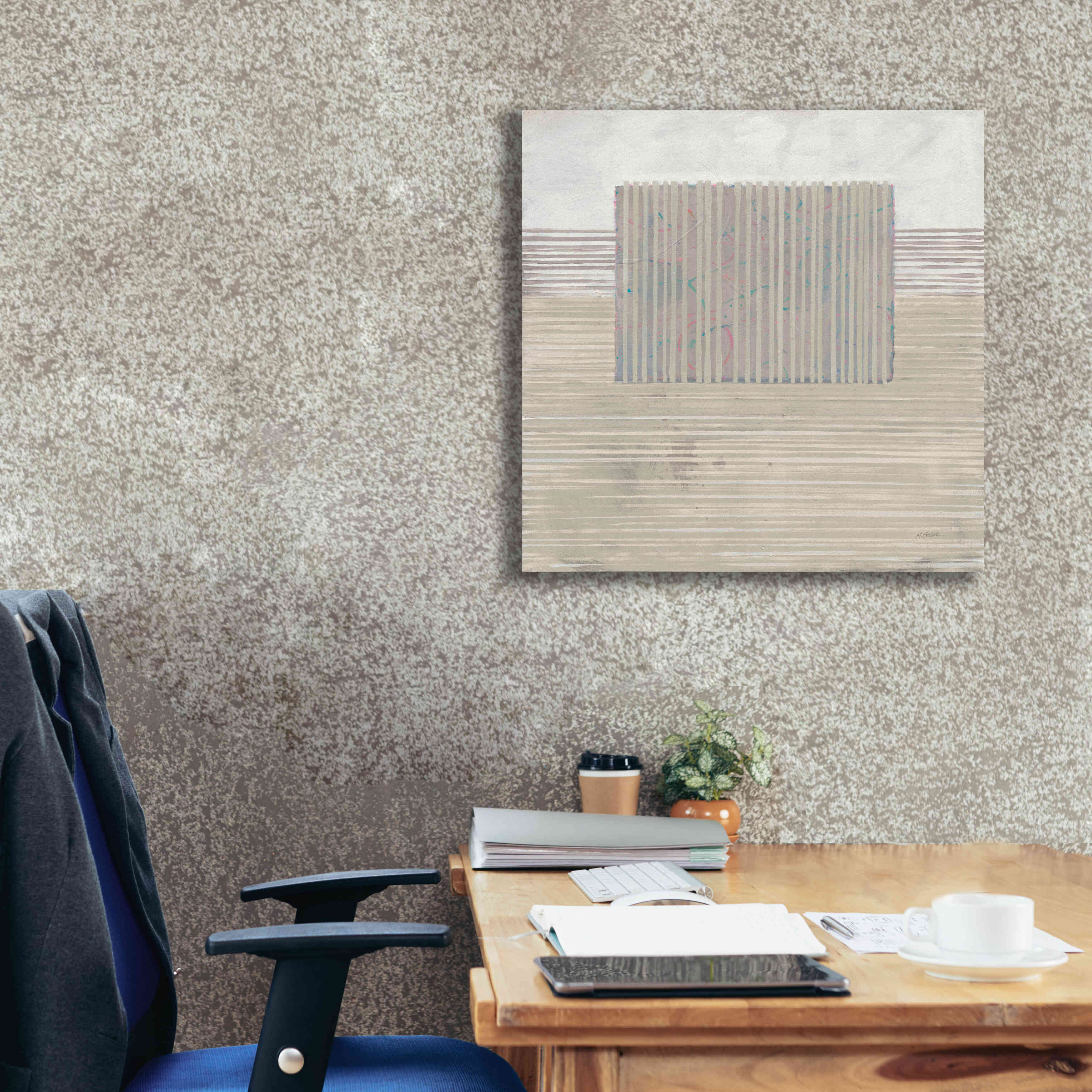 'Layer Of Reality Neutral' by Mike Schick, Giclee Canvas Wall Art,26x26