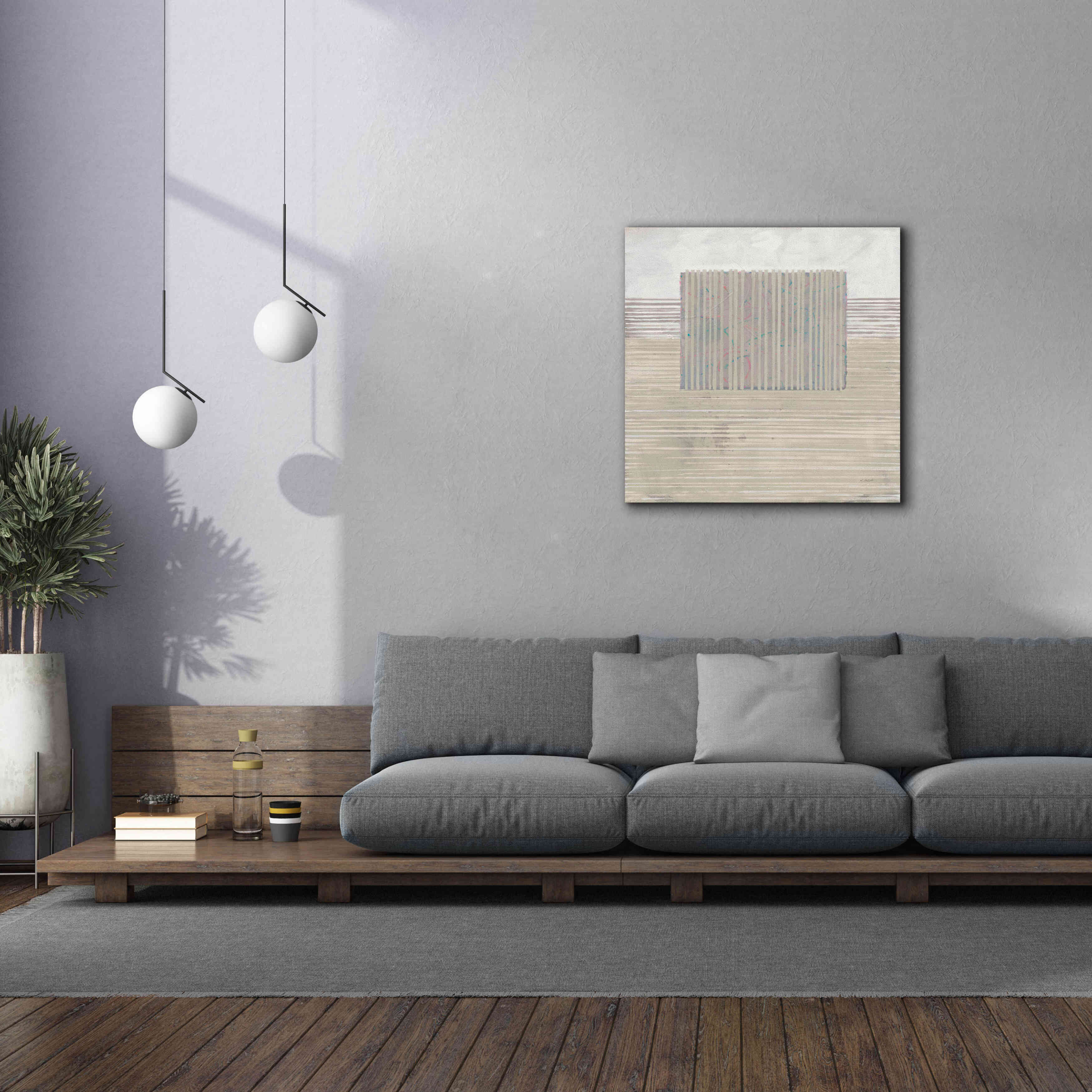 'Layer Of Reality Neutral' by Mike Schick, Giclee Canvas Wall Art,37x37