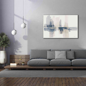 'Improvisation II Navy' by Mike Schick, Giclee Canvas Wall Art,60x40