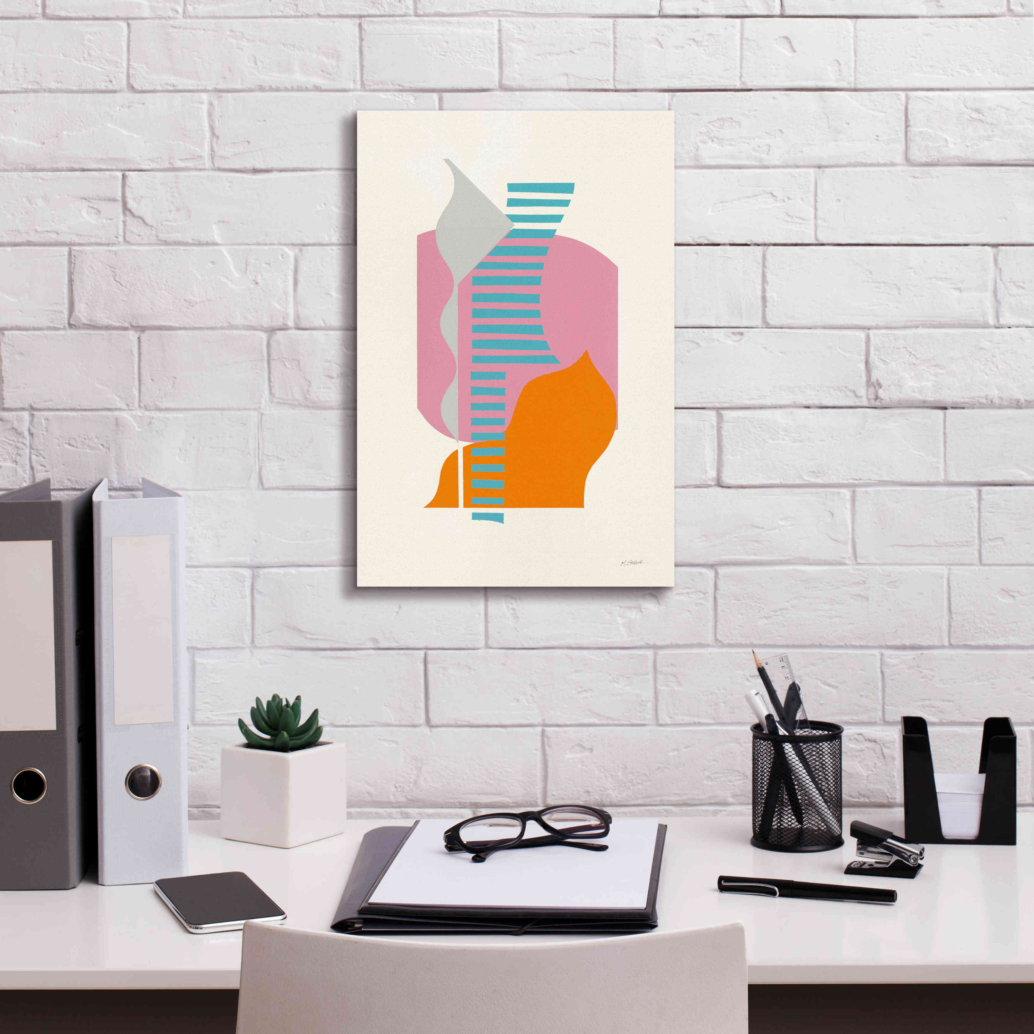 'Boardwalk' by Mike Schick, Giclee Canvas Wall Art,12x18