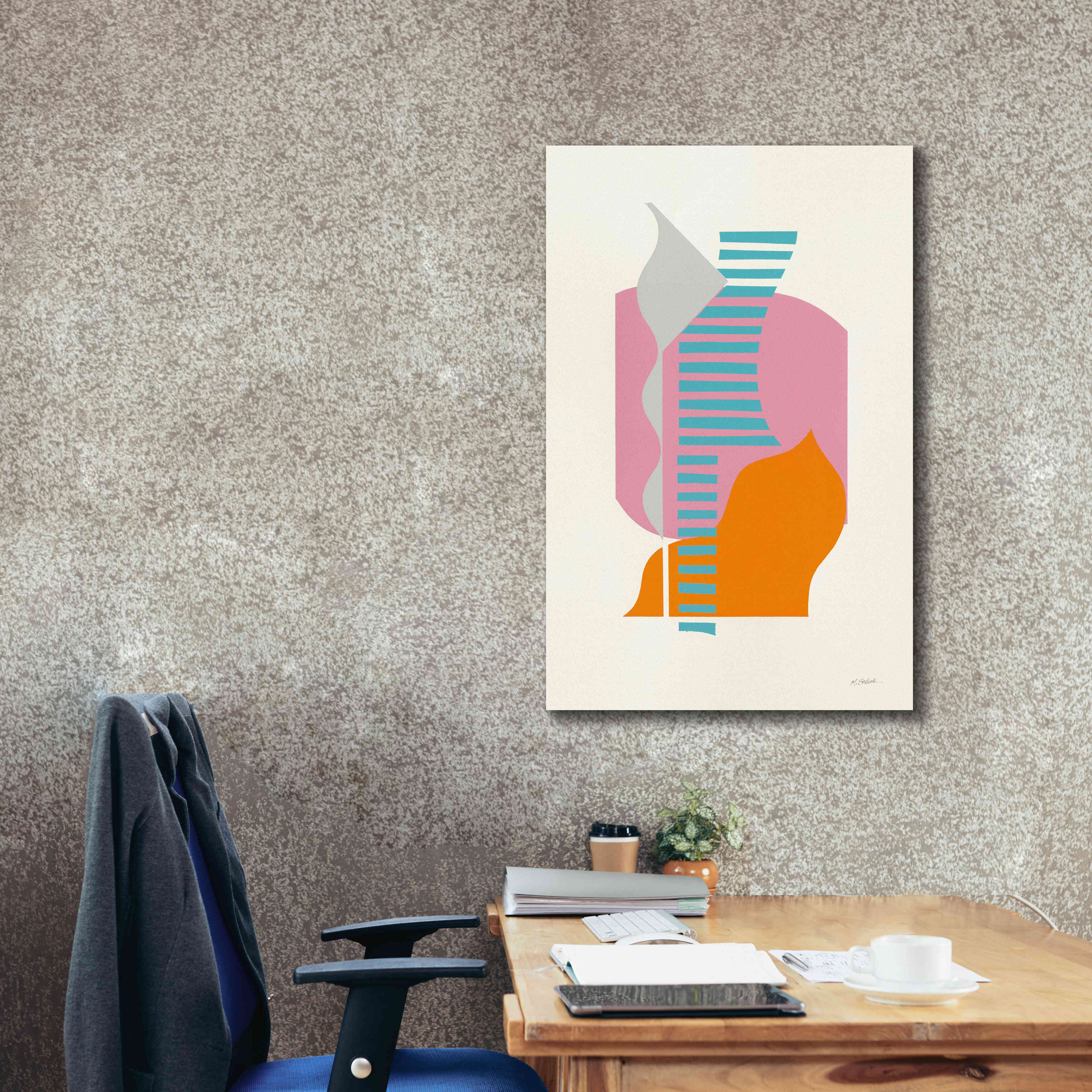 'Boardwalk' by Mike Schick, Giclee Canvas Wall Art,26x40