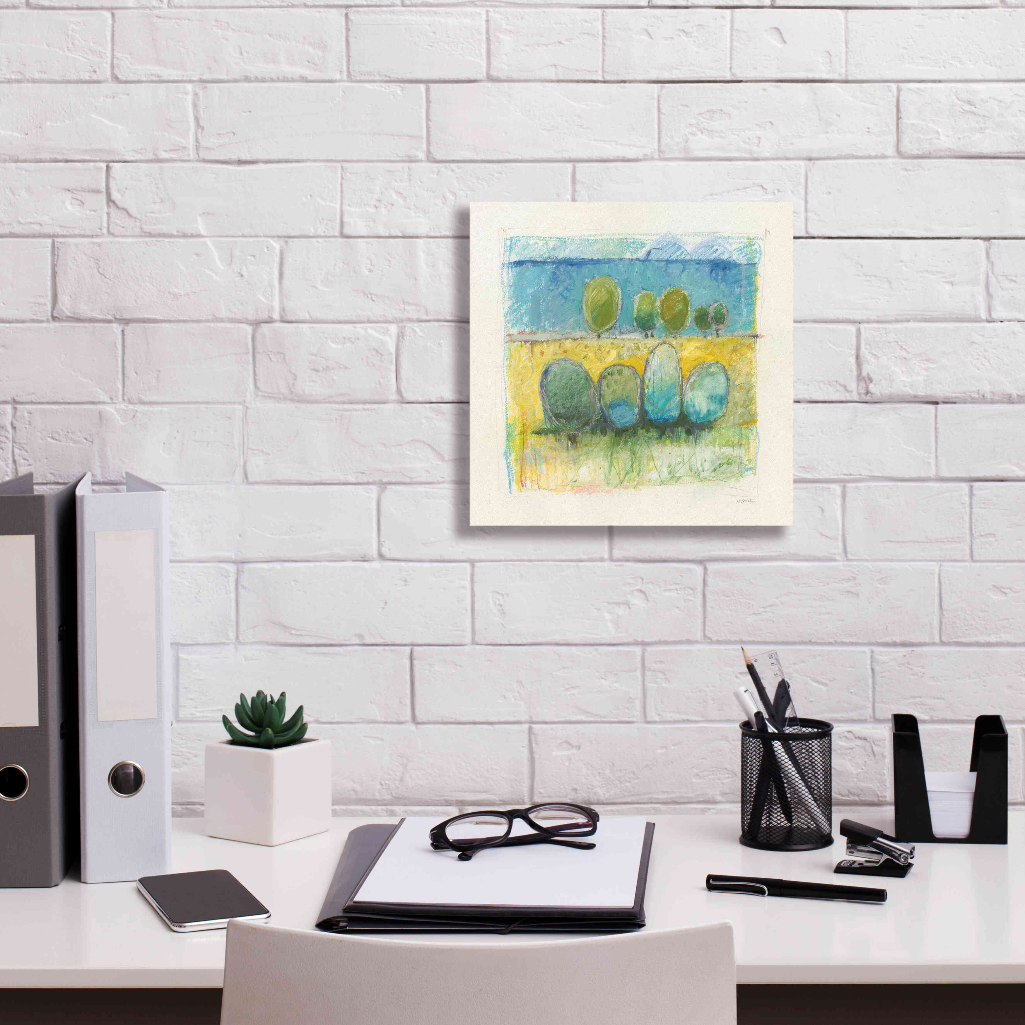 'Morning Grove' by Mike Schick, Giclee Canvas Wall Art,12x12