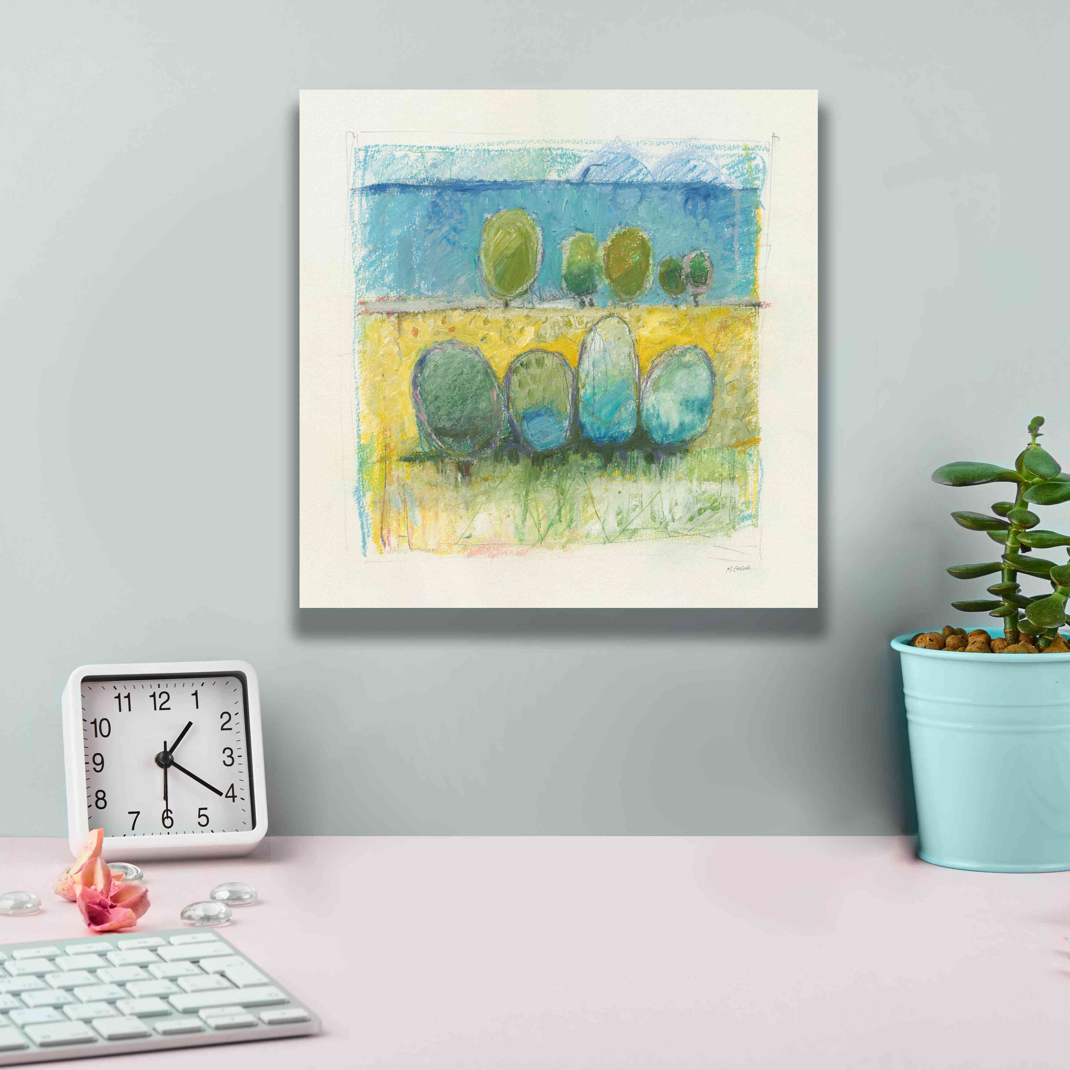 'Morning Grove' by Mike Schick, Giclee Canvas Wall Art,12x12