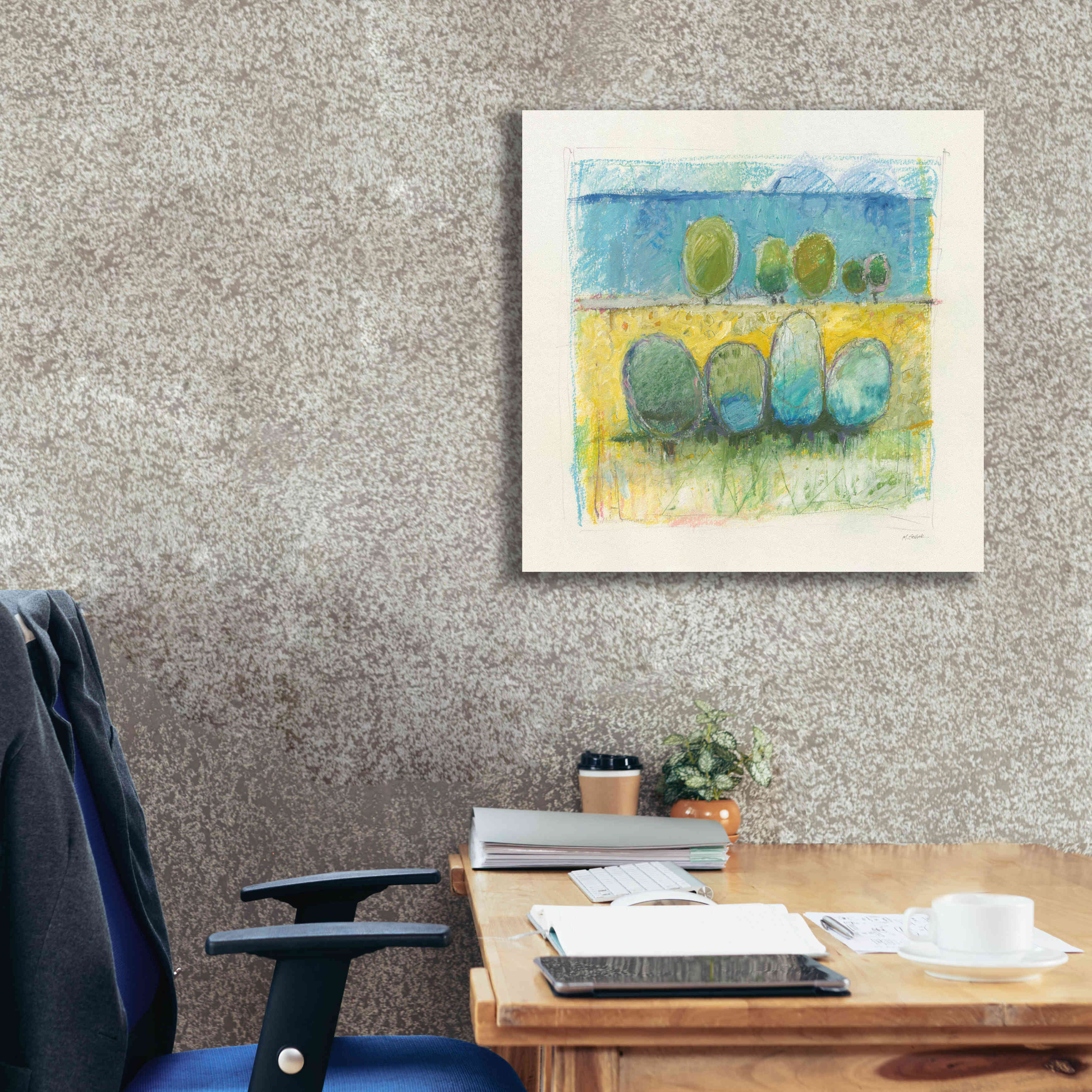 'Morning Grove' by Mike Schick, Giclee Canvas Wall Art,26x26