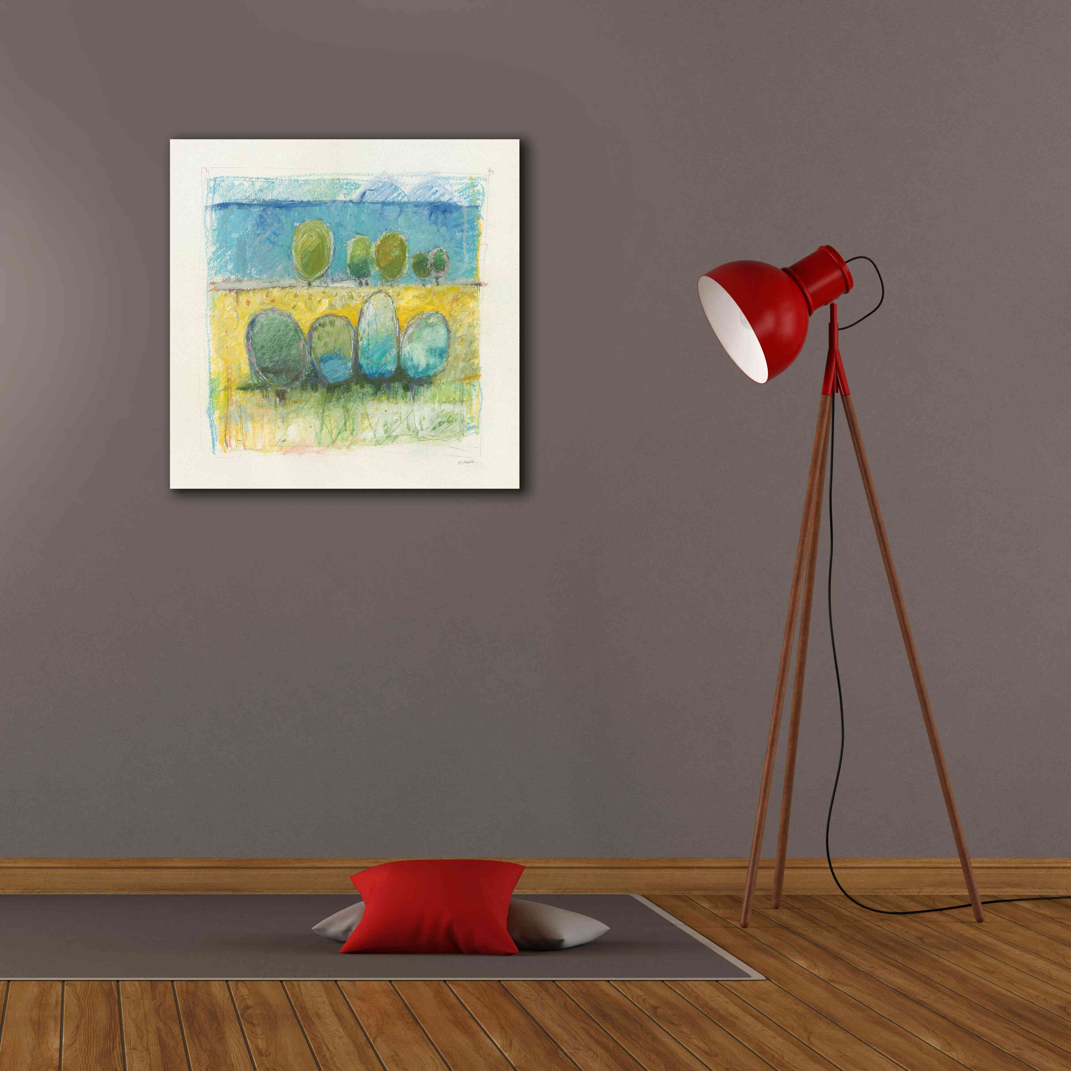 'Morning Grove' by Mike Schick, Giclee Canvas Wall Art,26x26