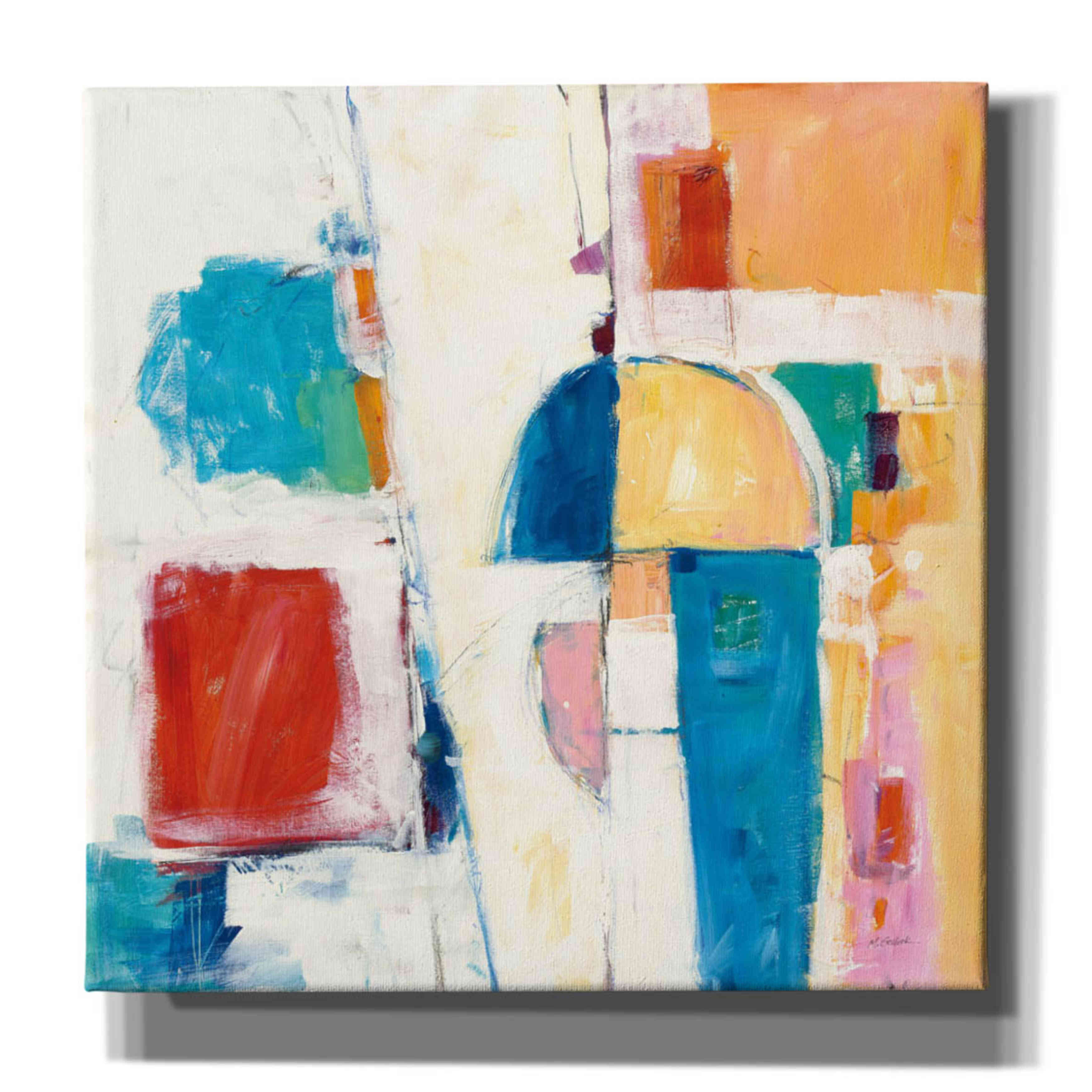 'Down To The Street' by Mike Schick, Giclee Canvas Wall Art