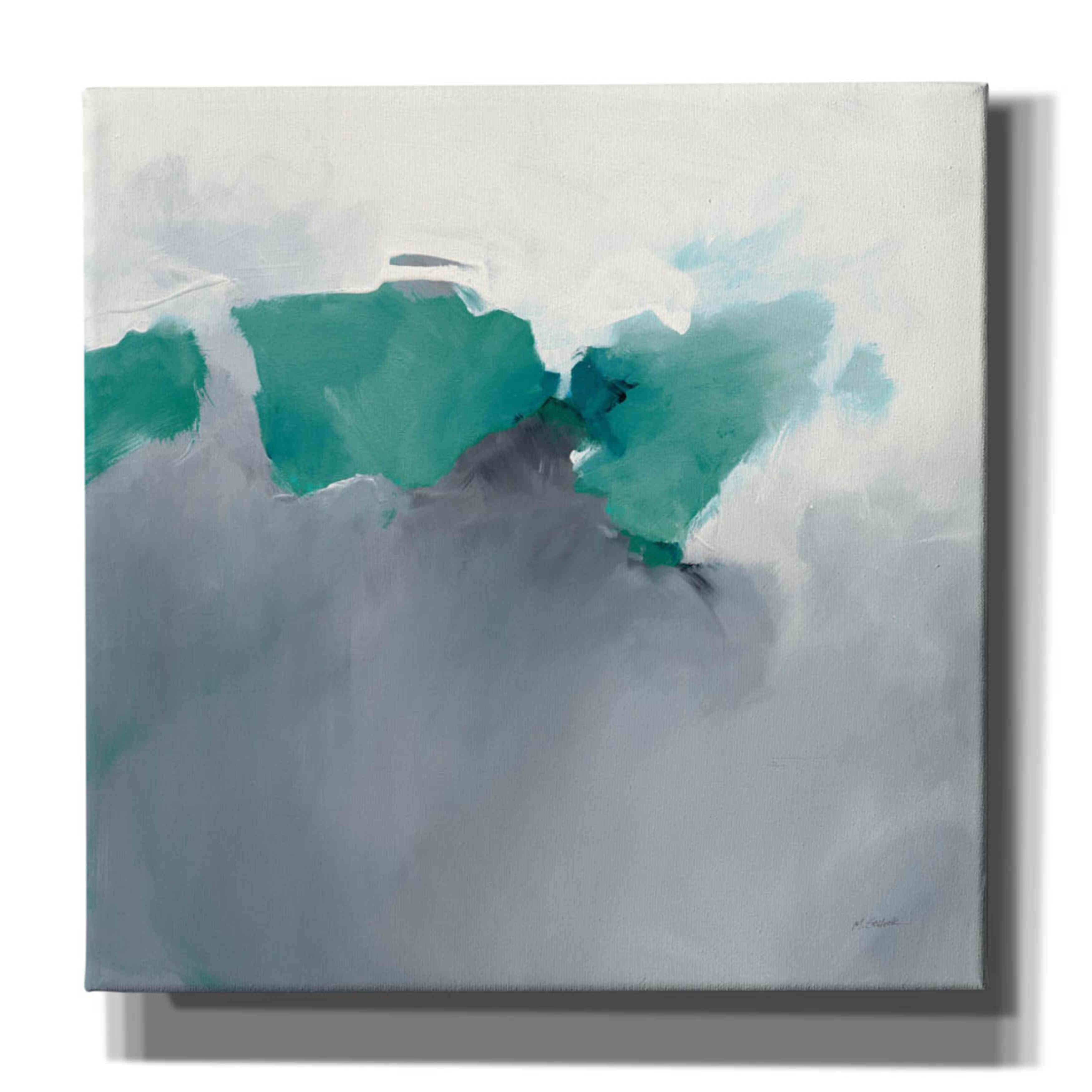 'Dark To Light Peacock' by Mike Schick, Giclee Canvas Wall Art